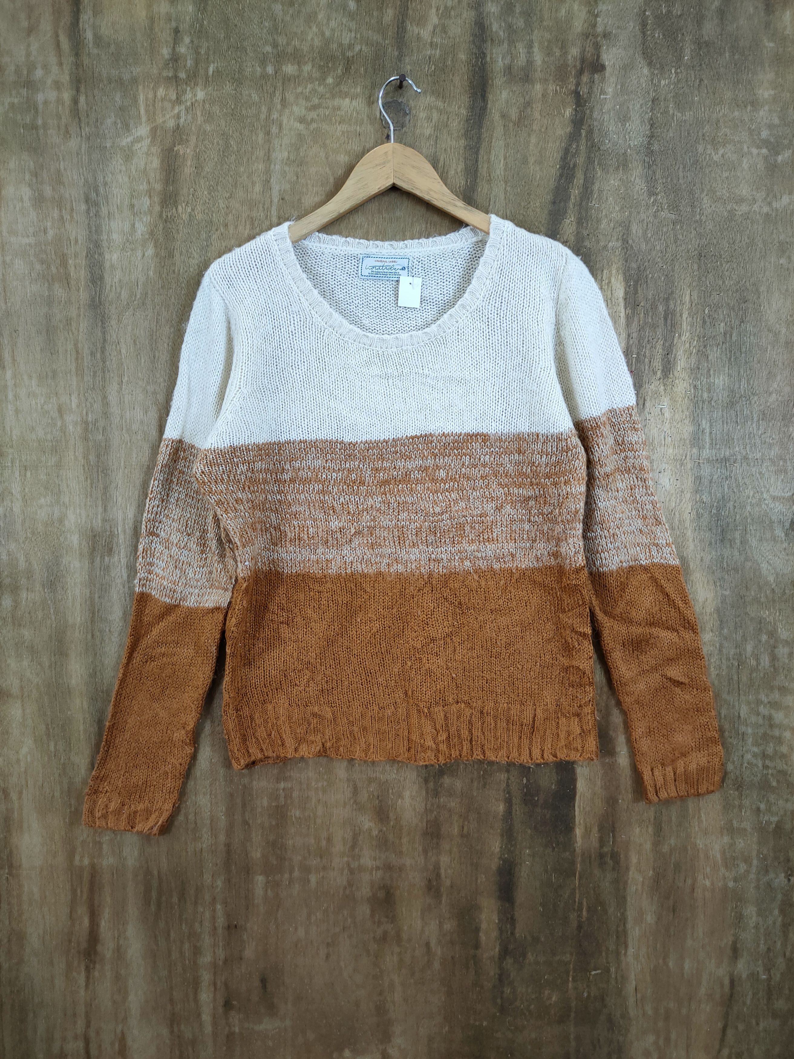 Homespun Knitwear D Word Troler stripe japan knitwear sweatshirt #46-974 Size US S / EU 44-46 / 1 - 1 Thumbnail