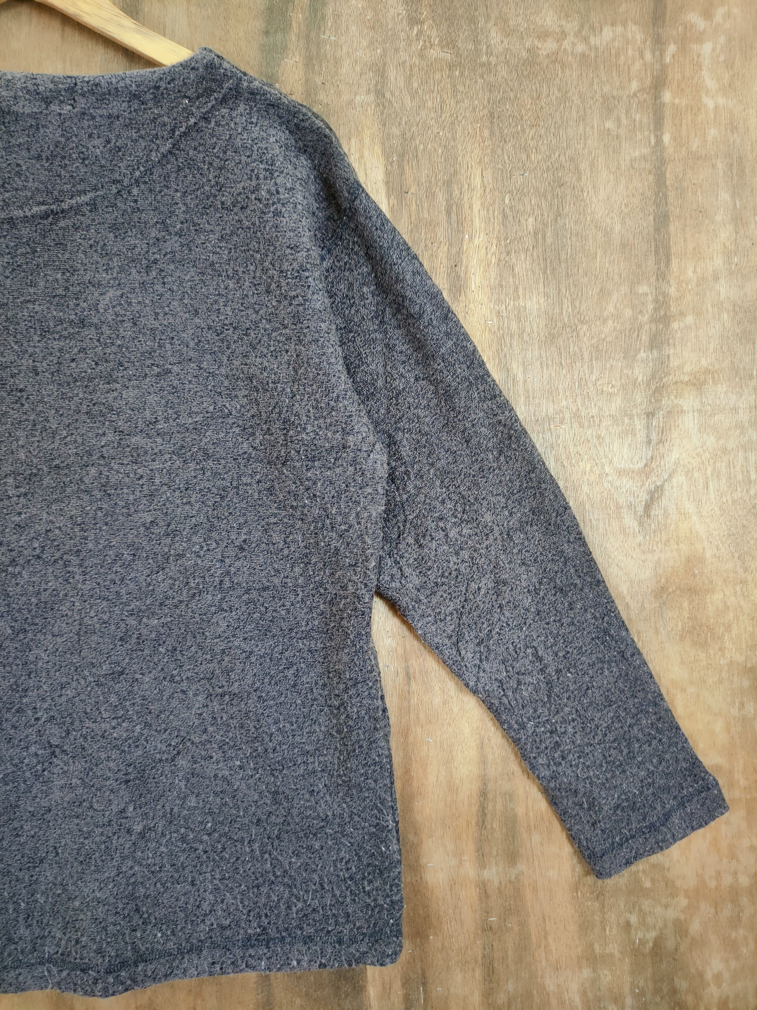 Japanese Brand D Modern plain brown knitwear sweatshirt #46-941 Size US M / EU 48-50 / 2 - 9 Thumbnail