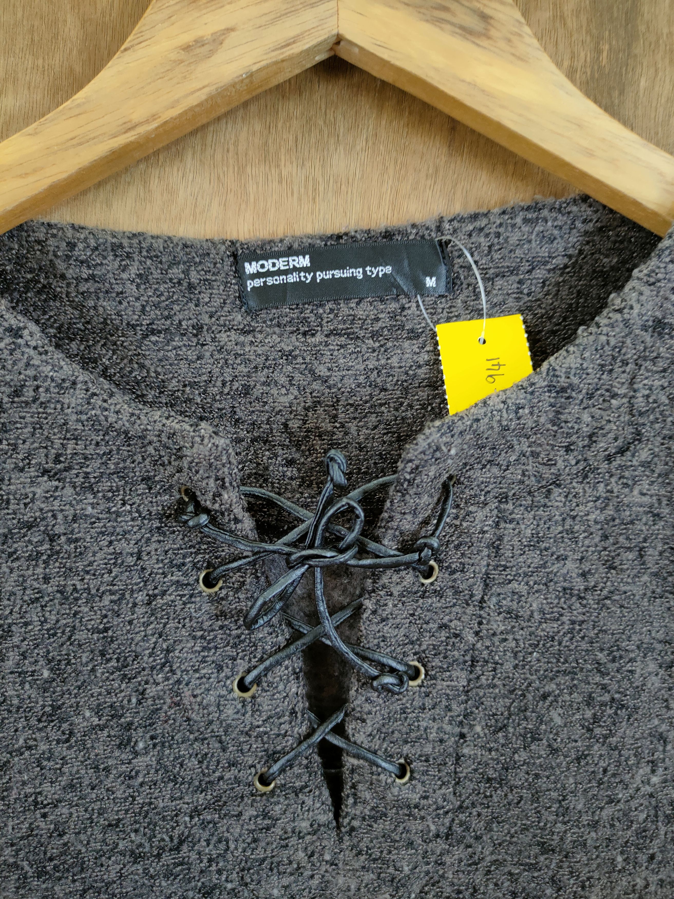 Japanese Brand D Modern plain brown knitwear sweatshirt #46-941 Size US M / EU 48-50 / 2 - 4 Thumbnail