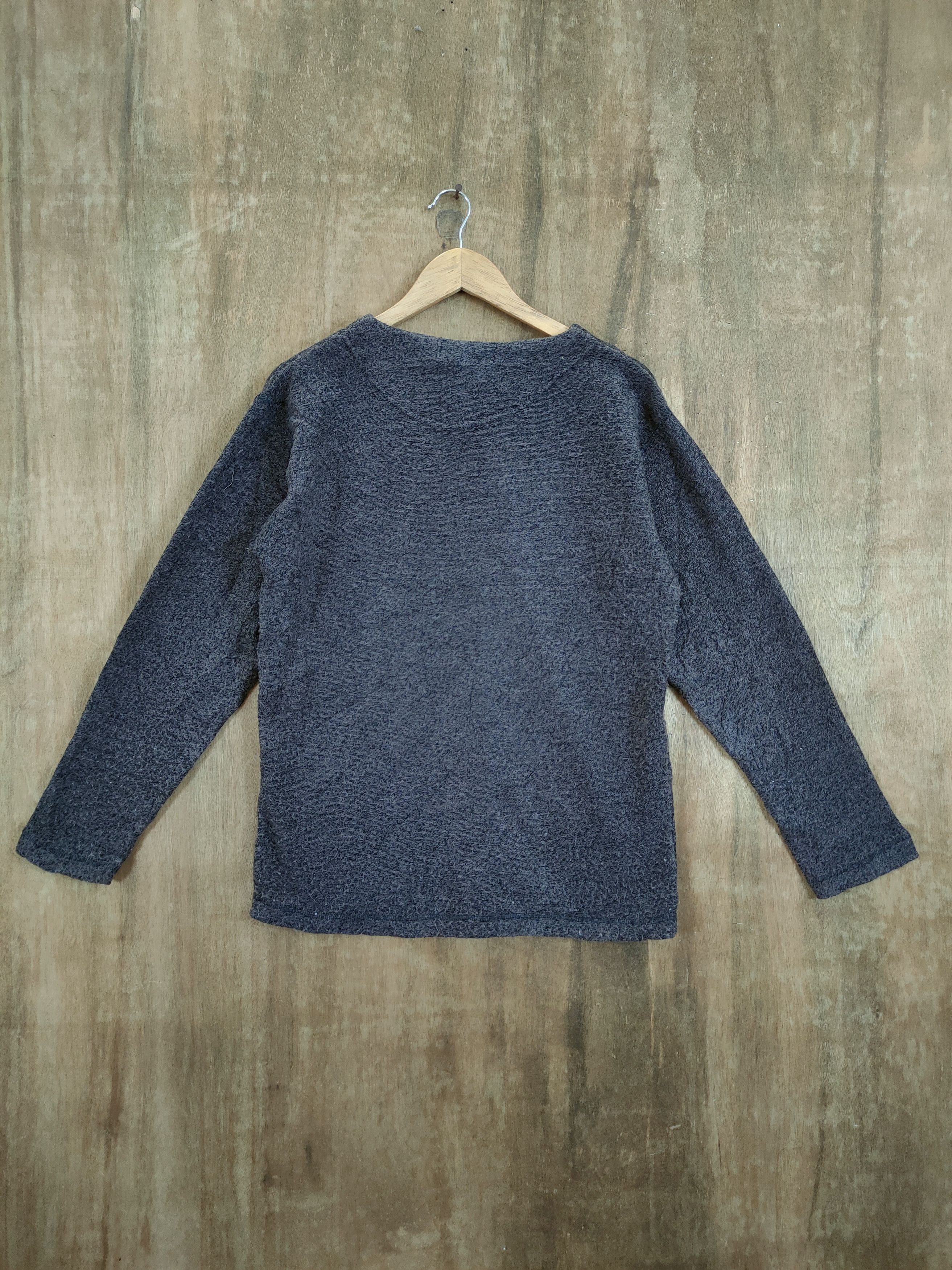 Japanese Brand D Modern plain brown knitwear sweatshirt #46-941 Size US M / EU 48-50 / 2 - 7 Thumbnail