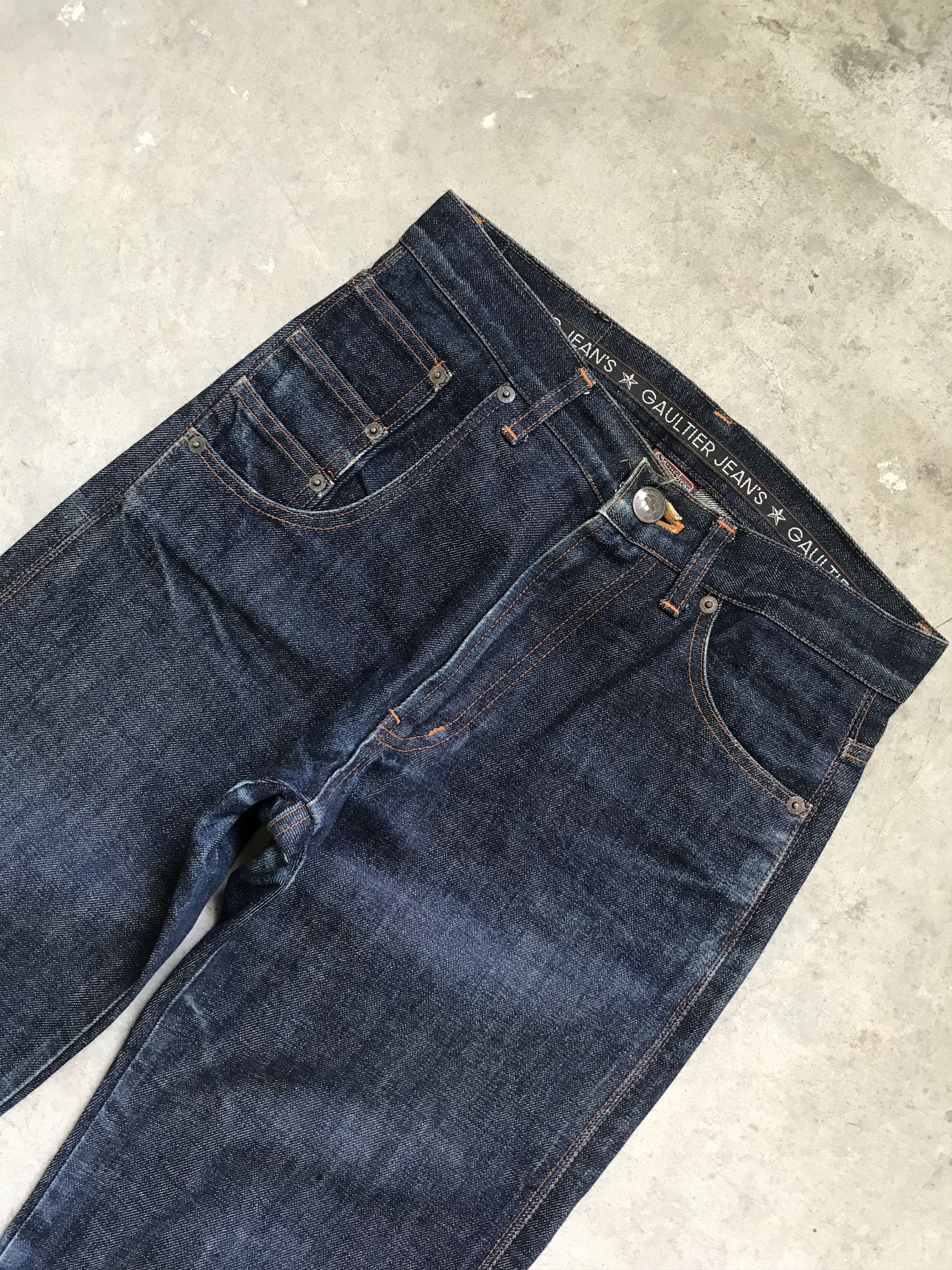 Jean Paul Gaultier 2-D1 - GAULTIER Designer Stylish Selvedge Denim Size US 29 - 2 Thumbnail