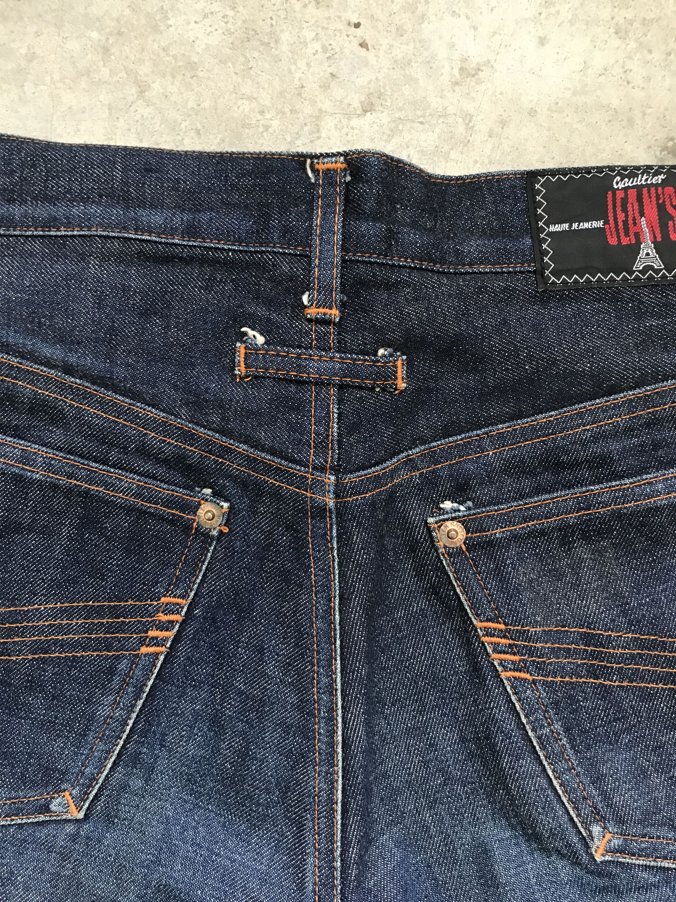 Jean Paul Gaultier 2-D1 - GAULTIER Designer Stylish Selvedge Denim Size US 29 - 16 Thumbnail