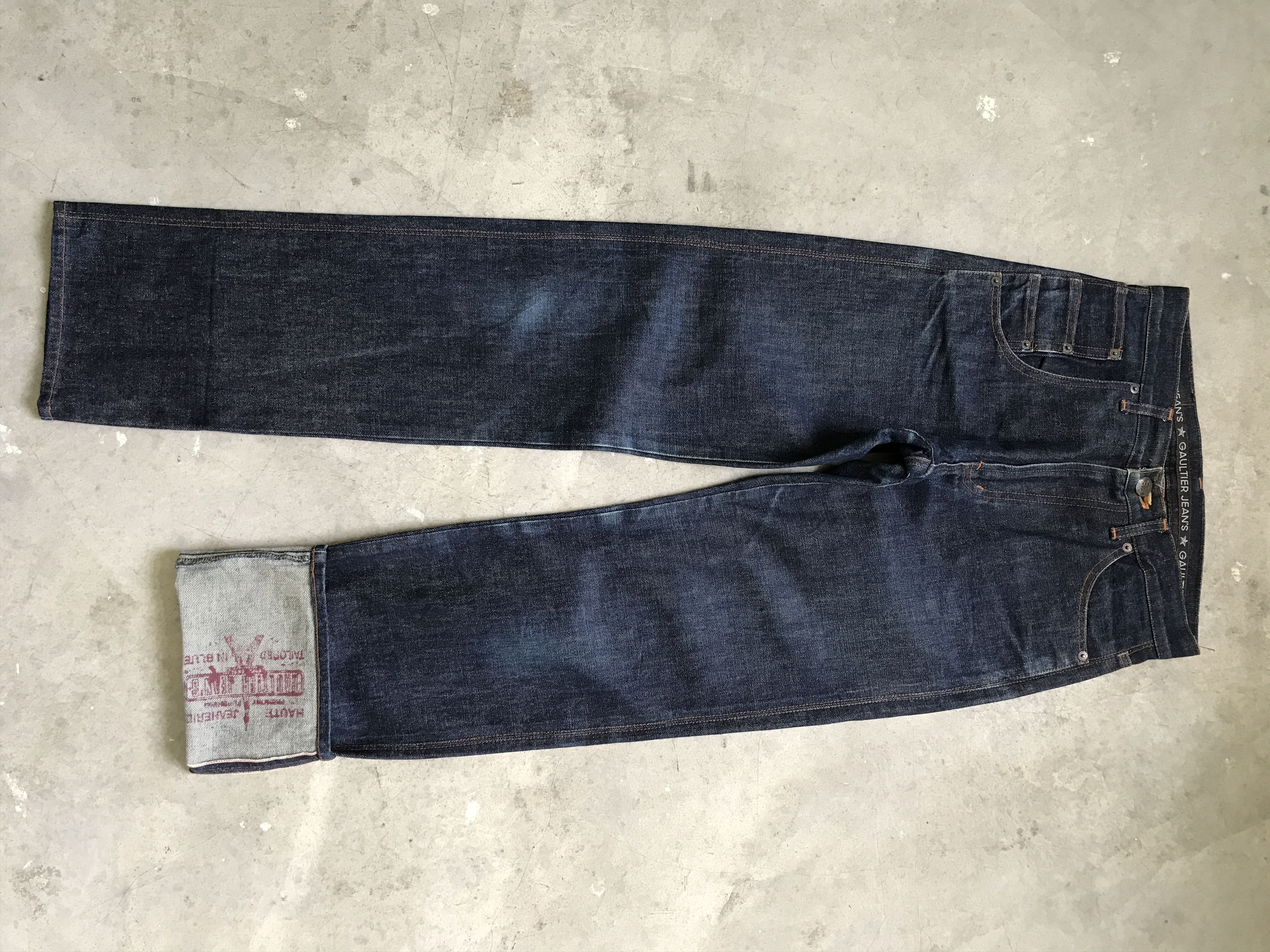 image of Archival Clothing 2-D1 - Gaultier Designer Stylish Selvedge Denim, Men's (Size 29)