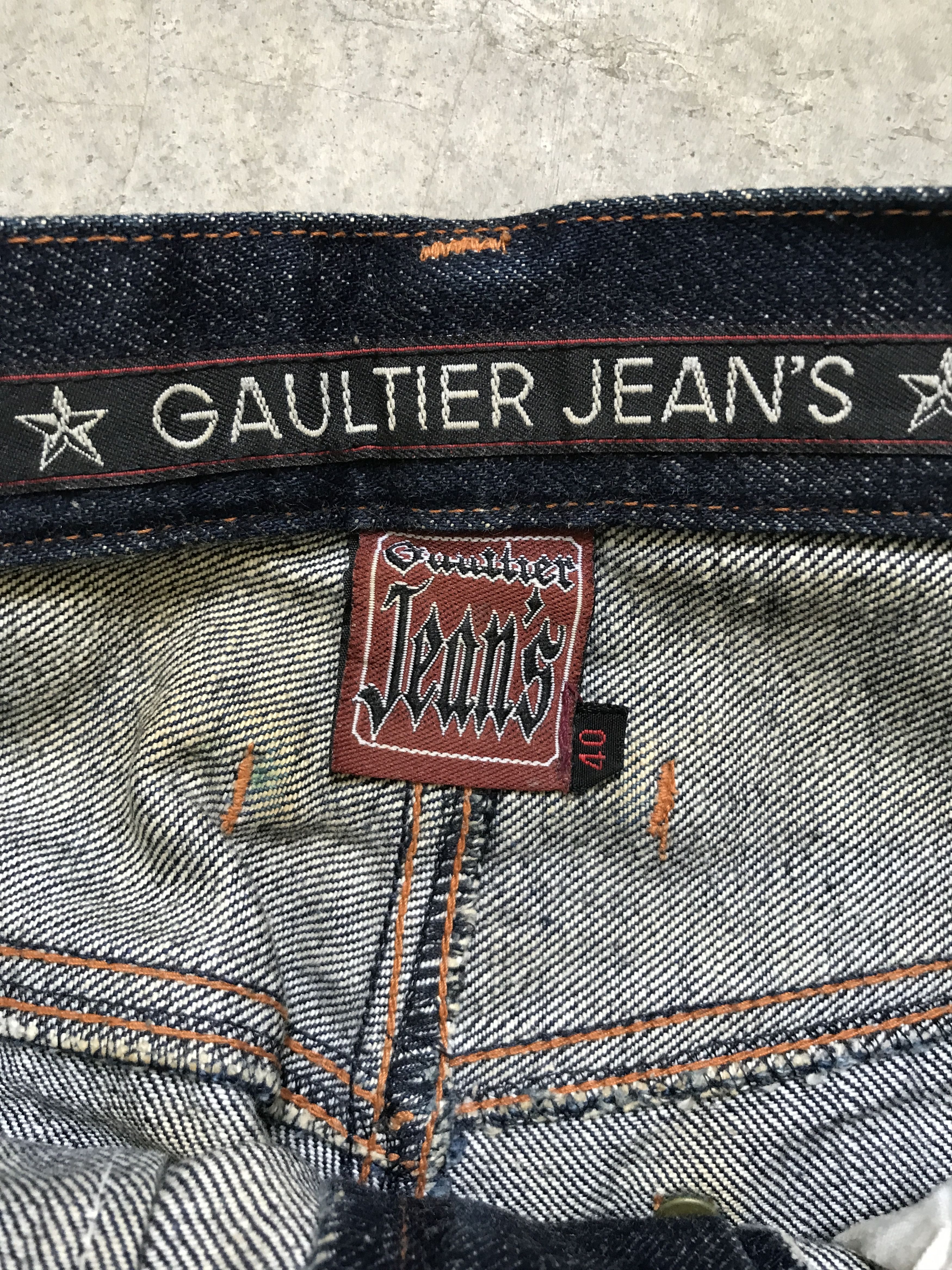 Jean Paul Gaultier 2-D1 - GAULTIER Designer Stylish Selvedge Denim Size US 29 - 8 Thumbnail