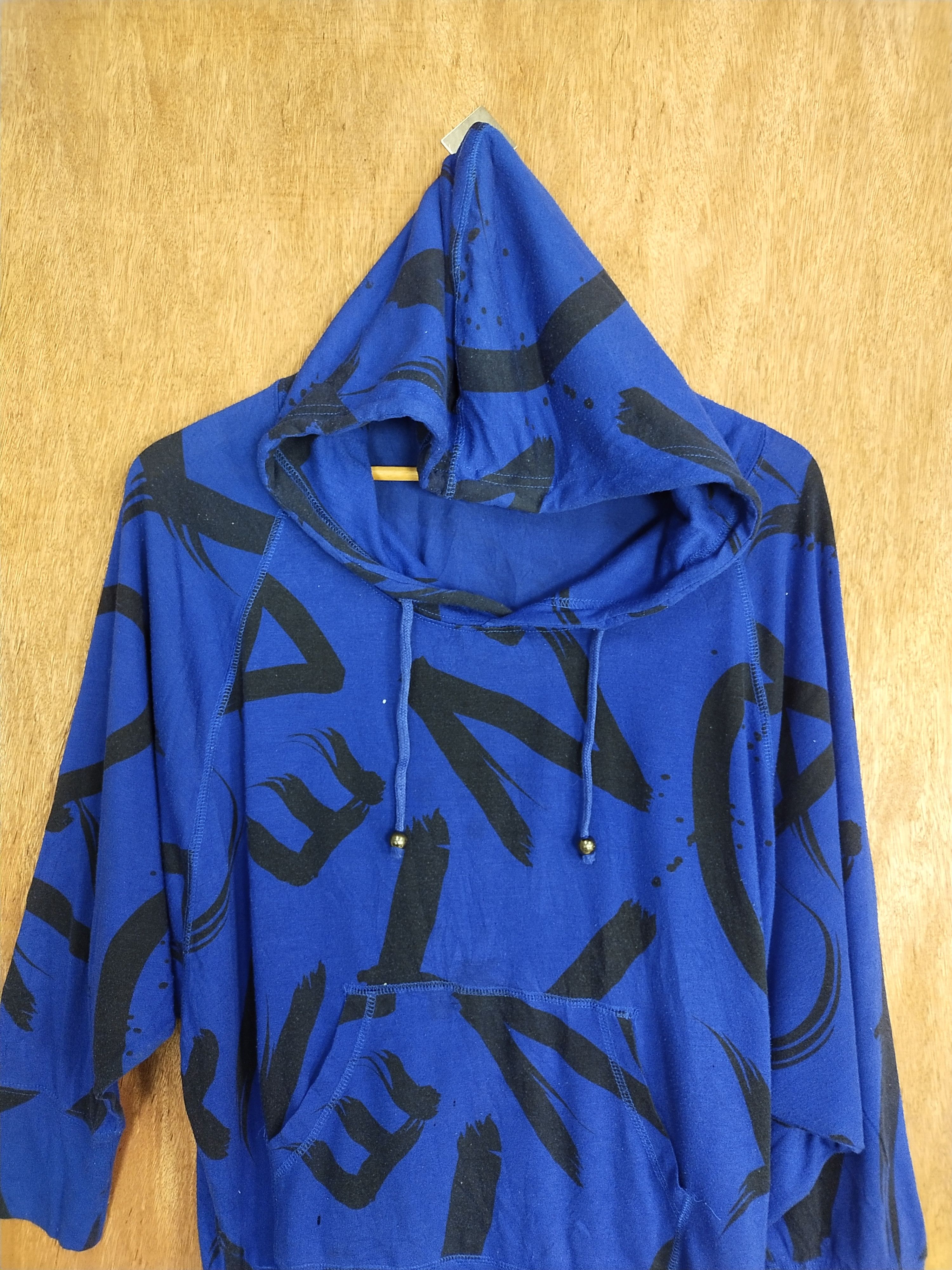 Japanese Brand Strange Heaven blue fullprint font hoodie sweatshirt #S189 Size US L / EU 52-54 / 3 - 2 Thumbnail