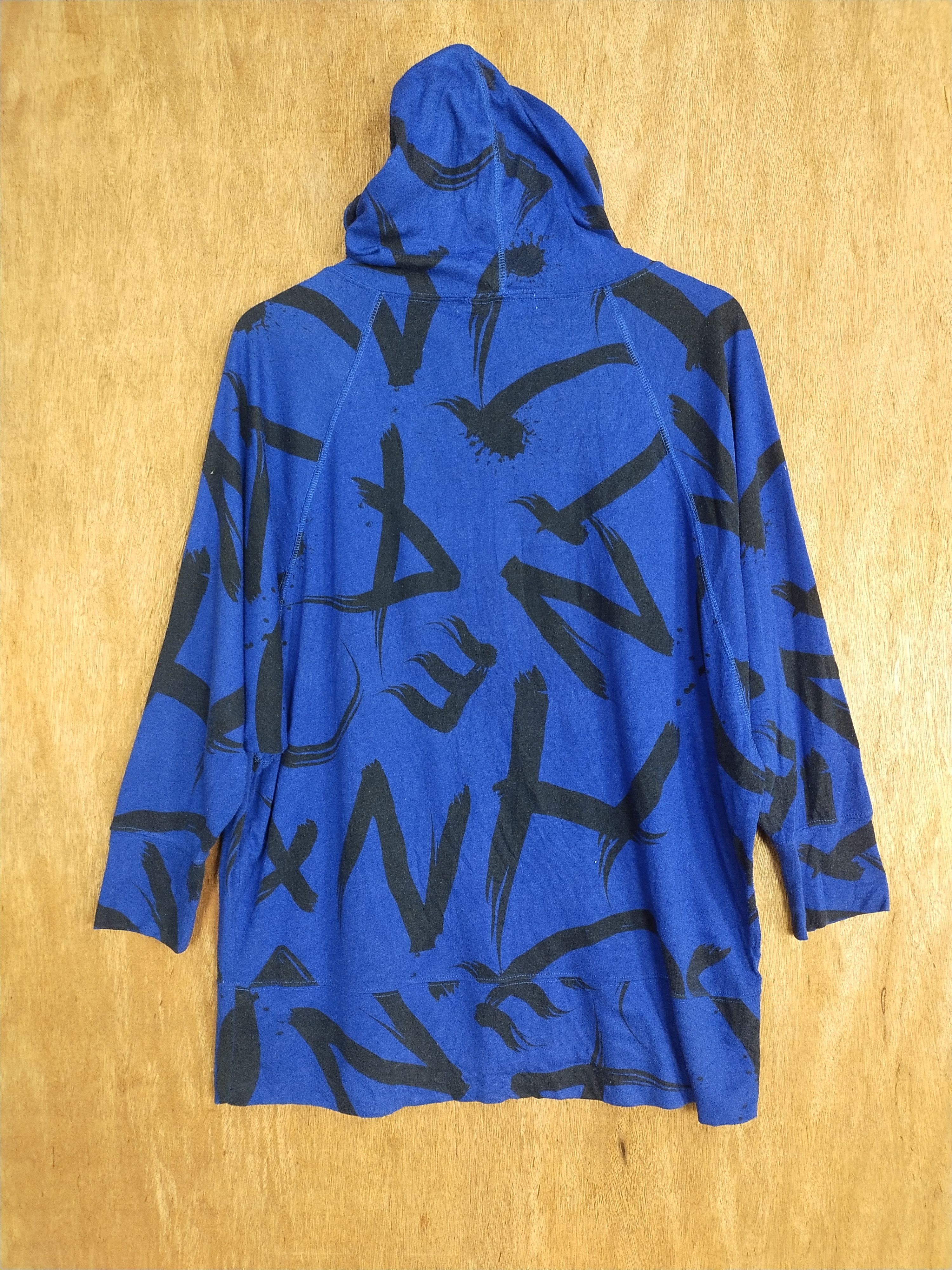 Japanese Brand Strange Heaven blue fullprint font hoodie sweatshirt #S189 Size US L / EU 52-54 / 3 - 8 Thumbnail