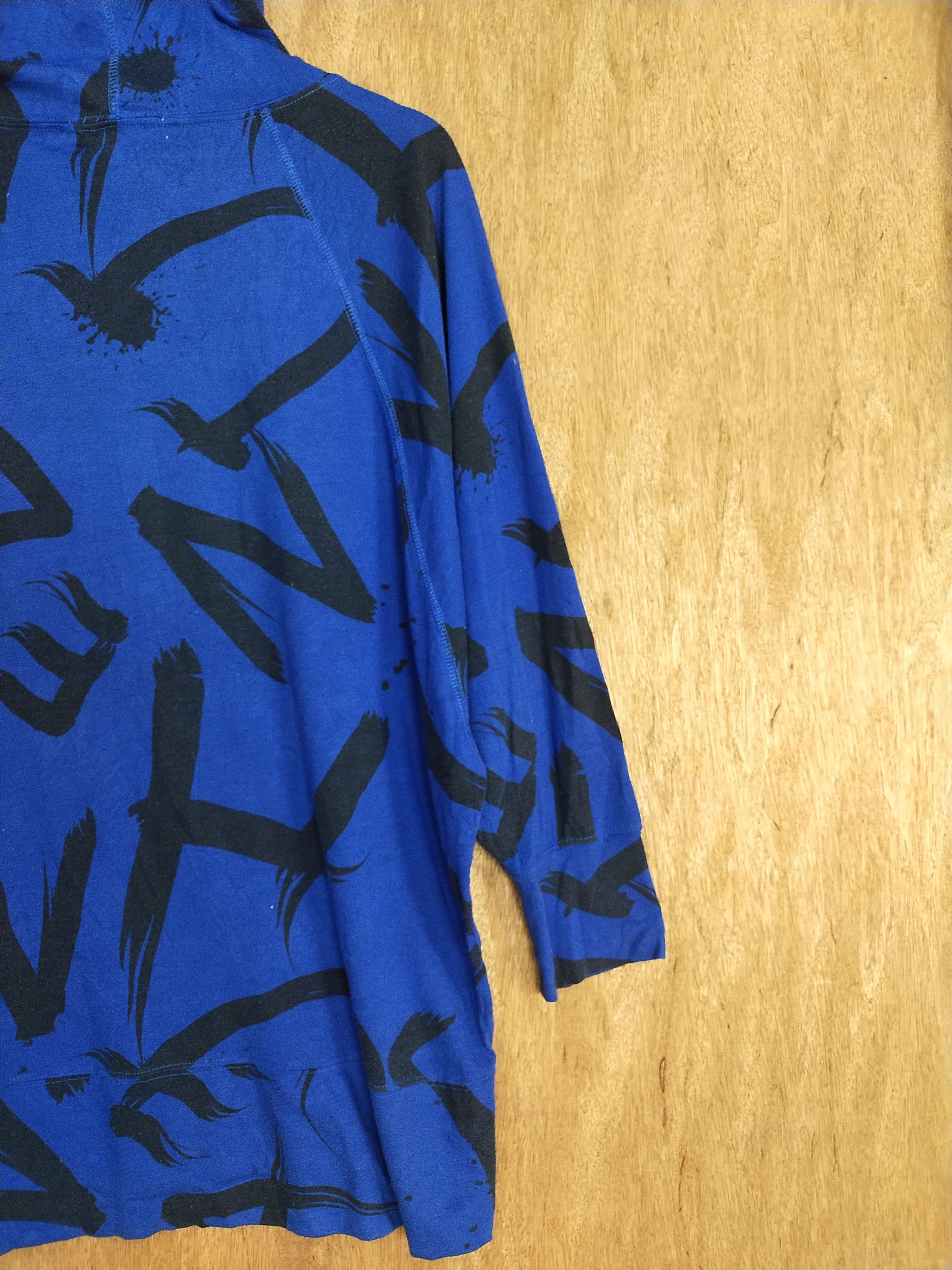 Japanese Brand Strange Heaven blue fullprint font hoodie sweatshirt #S189 Size US L / EU 52-54 / 3 - 9 Thumbnail