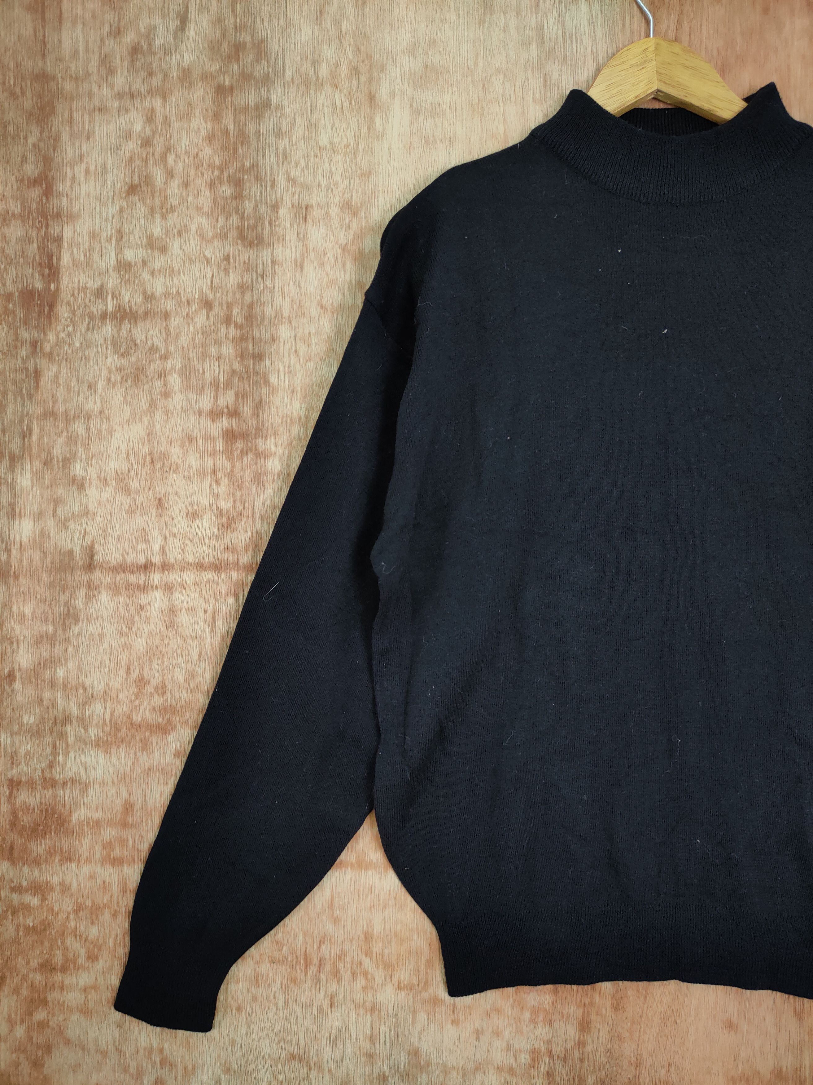 Japanese Brand Birdie Birds black plain knitwear sweatshirt Size US L / EU 52-54 / 3 - 2 Thumbnail