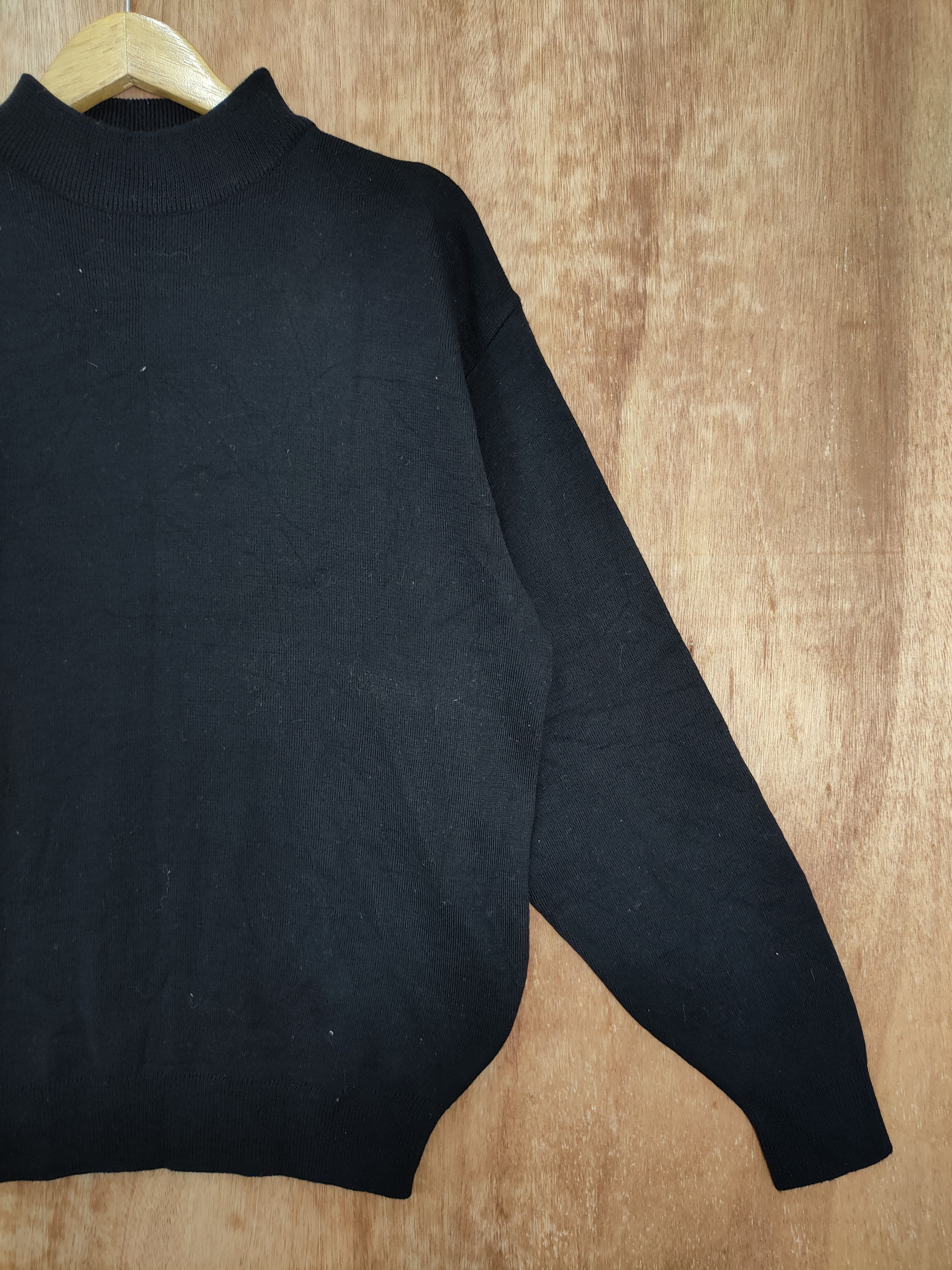 Japanese Brand Birdie Birds black plain knitwear sweatshirt Size US L / EU 52-54 / 3 - 3 Thumbnail