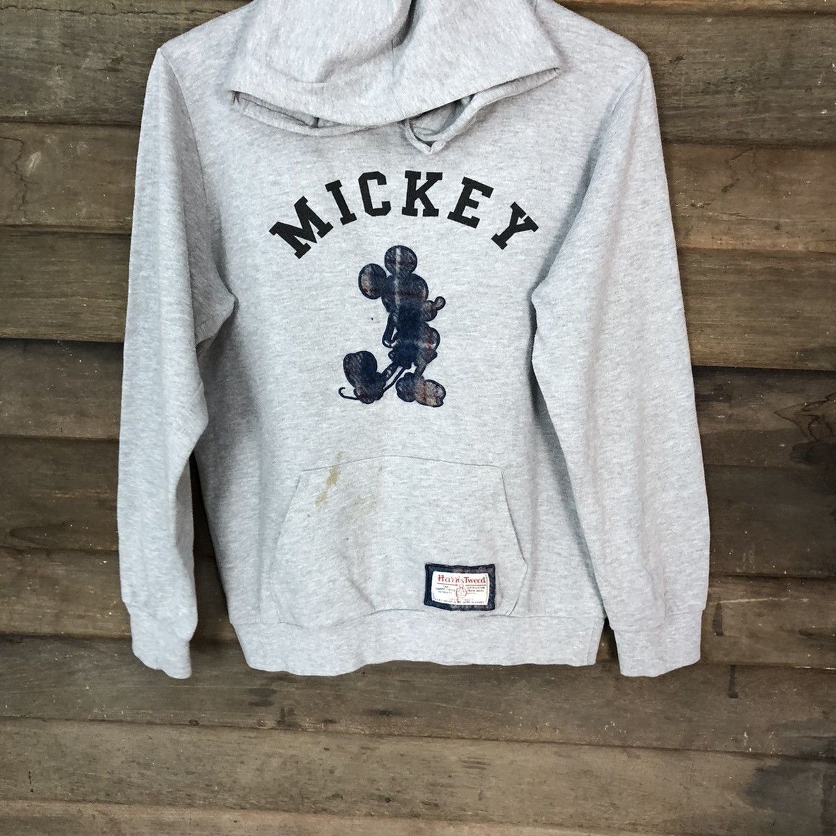 Harris Tweed Mickey Mouse X Harris Tweed Grey Hoodie sweatshirt #4787 Size US M / EU 48-50 / 2 - 3 Thumbnail