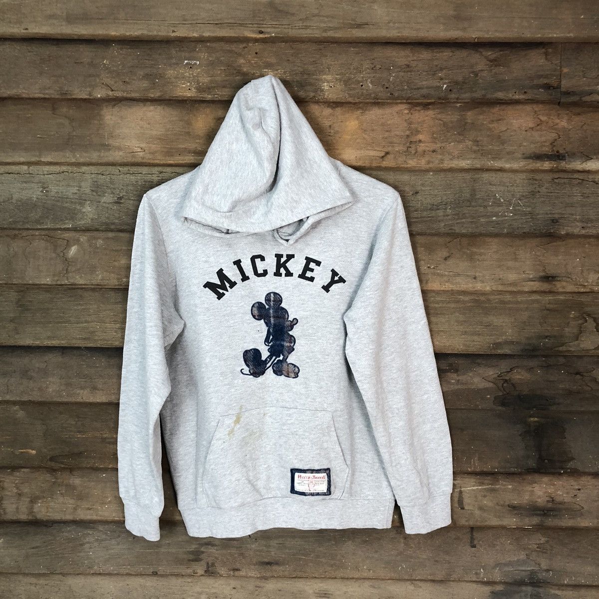 Harris Tweed Mickey Mouse X Harris Tweed Grey Hoodie sweatshirt #4787 Size US M / EU 48-50 / 2 - 1 Thumbnail