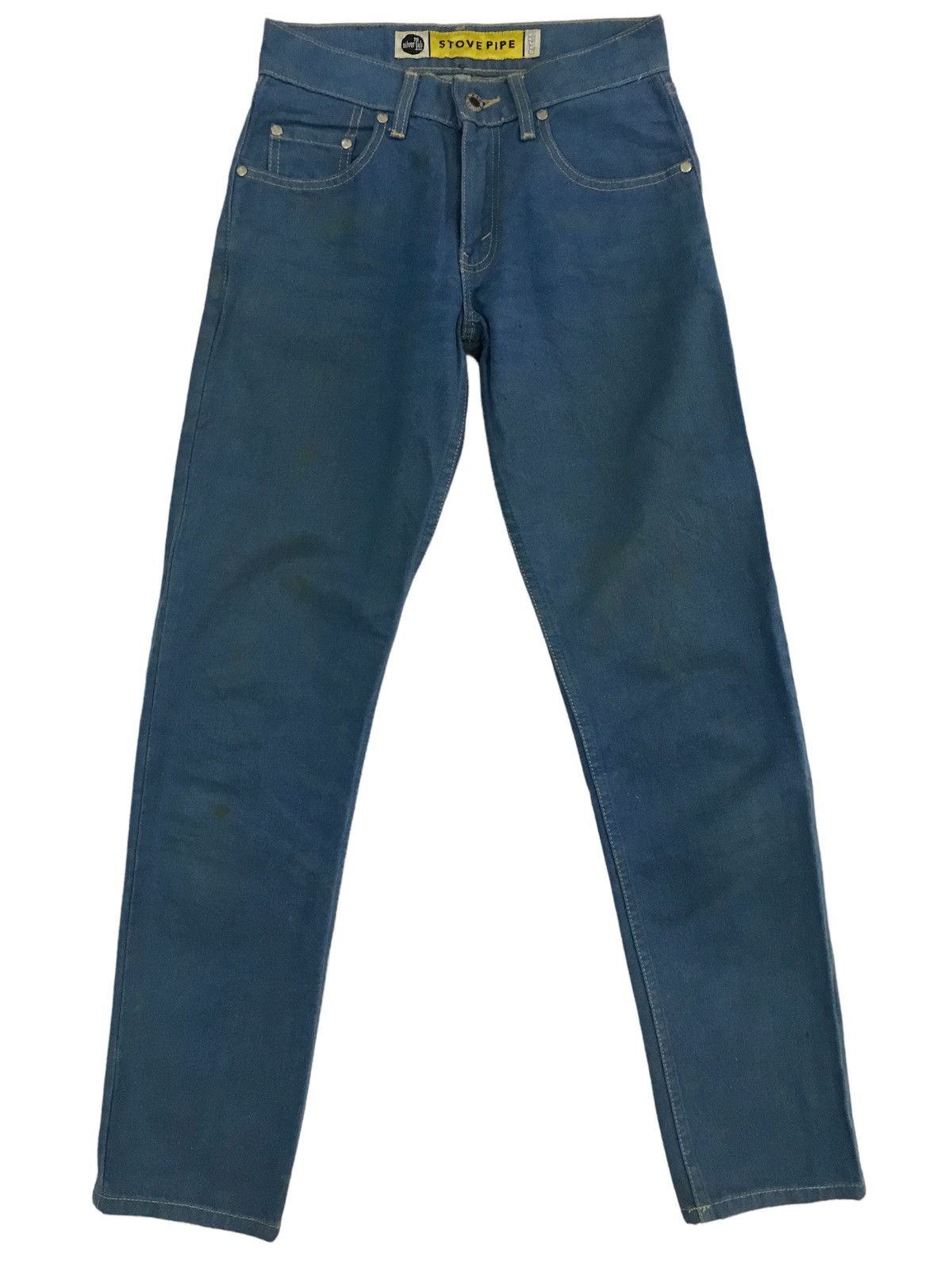 image of Levis x Levis Vintage Clothing Vintage Levi’S Stove Pipe Silver Tab Denim Pant in Blue (Size 26)