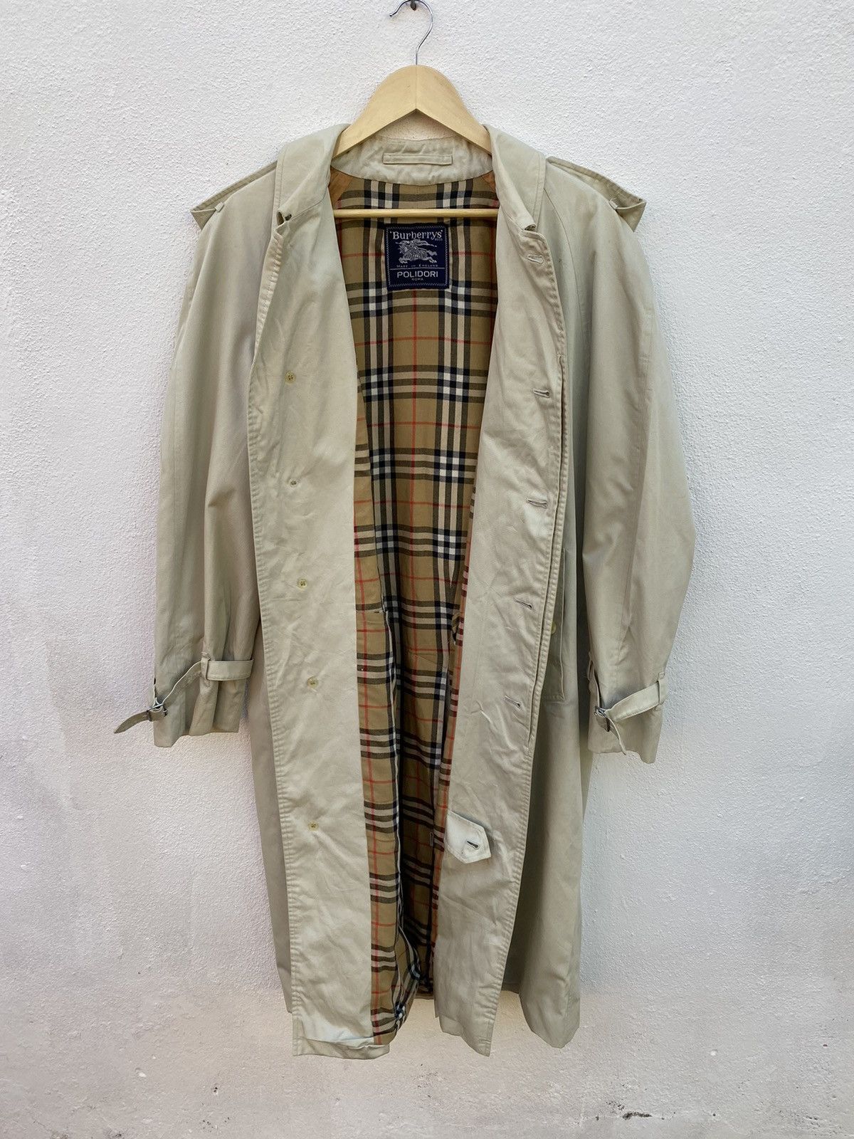 Burberry Prorsum Vintage Burberrys nova check inside trench coat / parkas Size US L / EU 52-54 / 3 - 5 Thumbnail