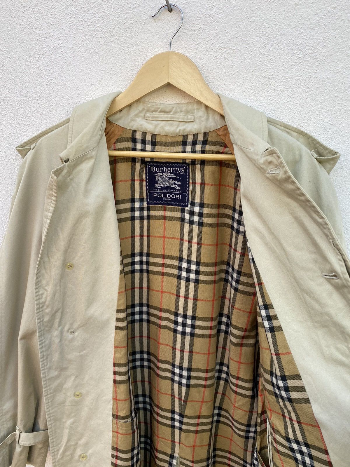 Burberry Prorsum Vintage Burberrys nova check inside trench coat / parkas Size US L / EU 52-54 / 3 - 6 Thumbnail