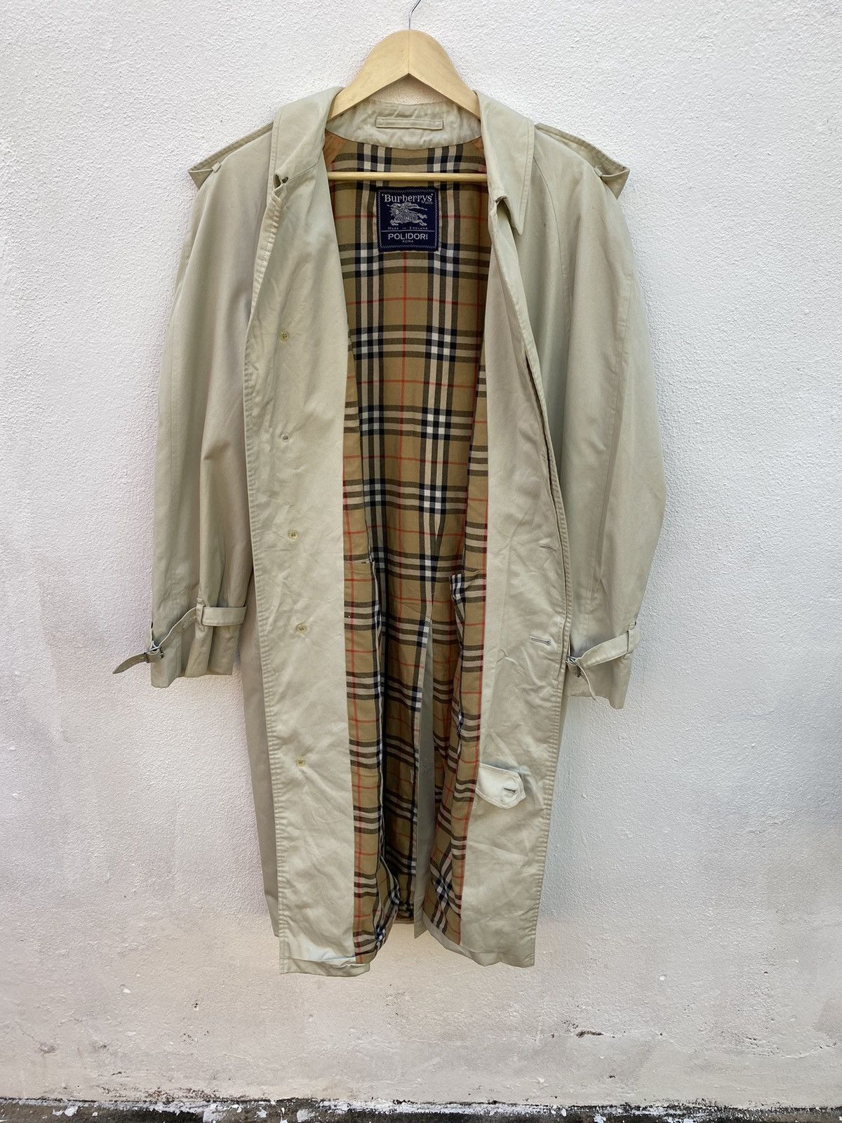 Burberry Prorsum Vintage Burberrys nova check inside trench coat / parkas Size US L / EU 52-54 / 3 - 1 Thumbnail