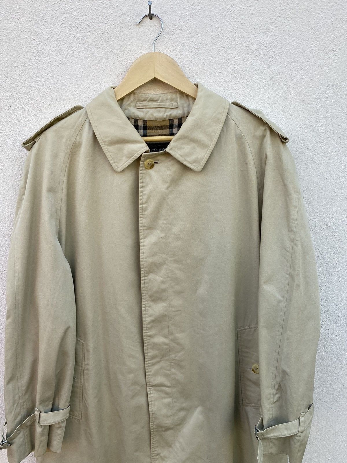 Burberry Prorsum Vintage Burberrys nova check inside trench coat / parkas Size US L / EU 52-54 / 3 - 12 Thumbnail