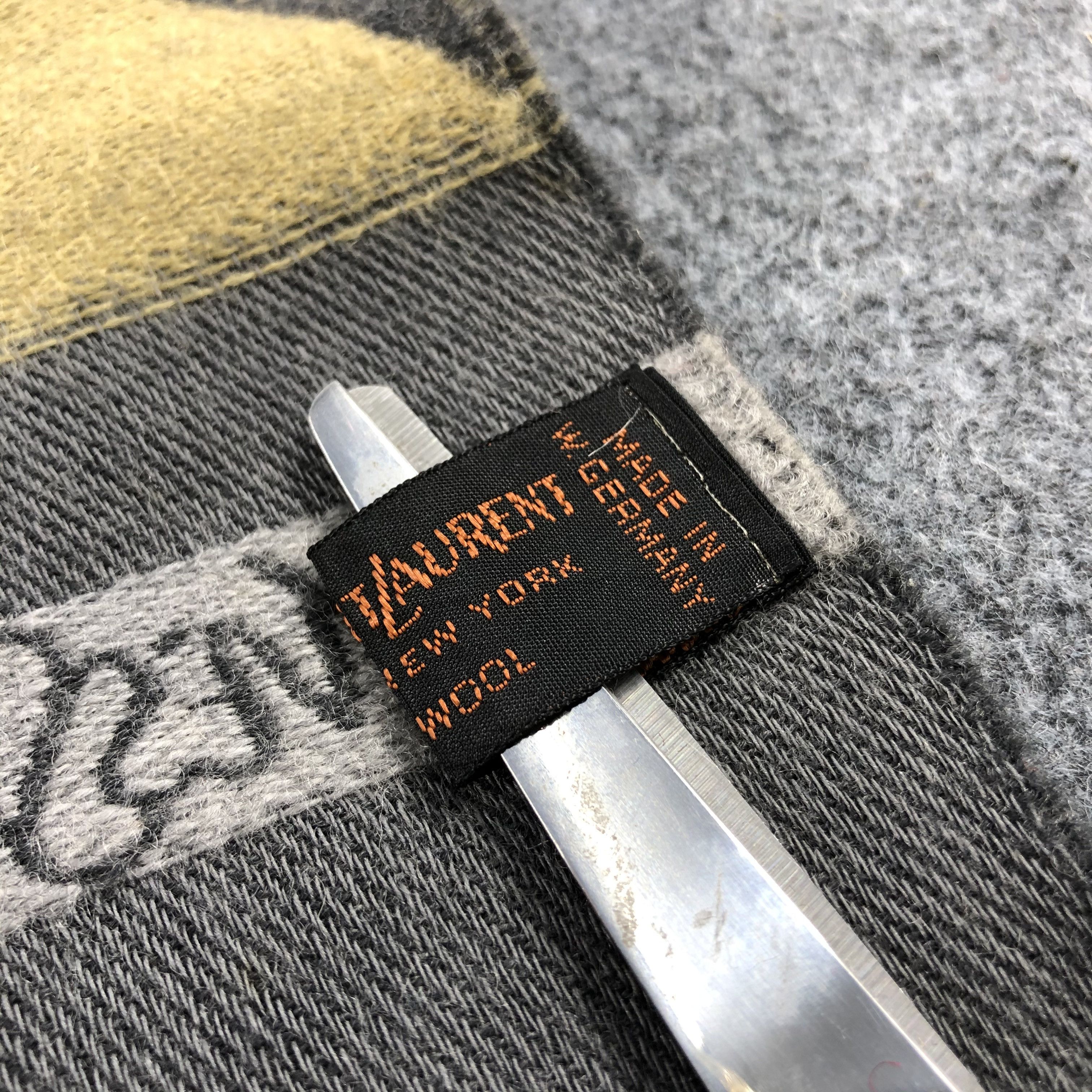 Vintage × Yves Saint Laurent Yves Saint Laurent Argyle Wool Scarf Muffler V755 Size ONE SIZE - 12 Thumbnail