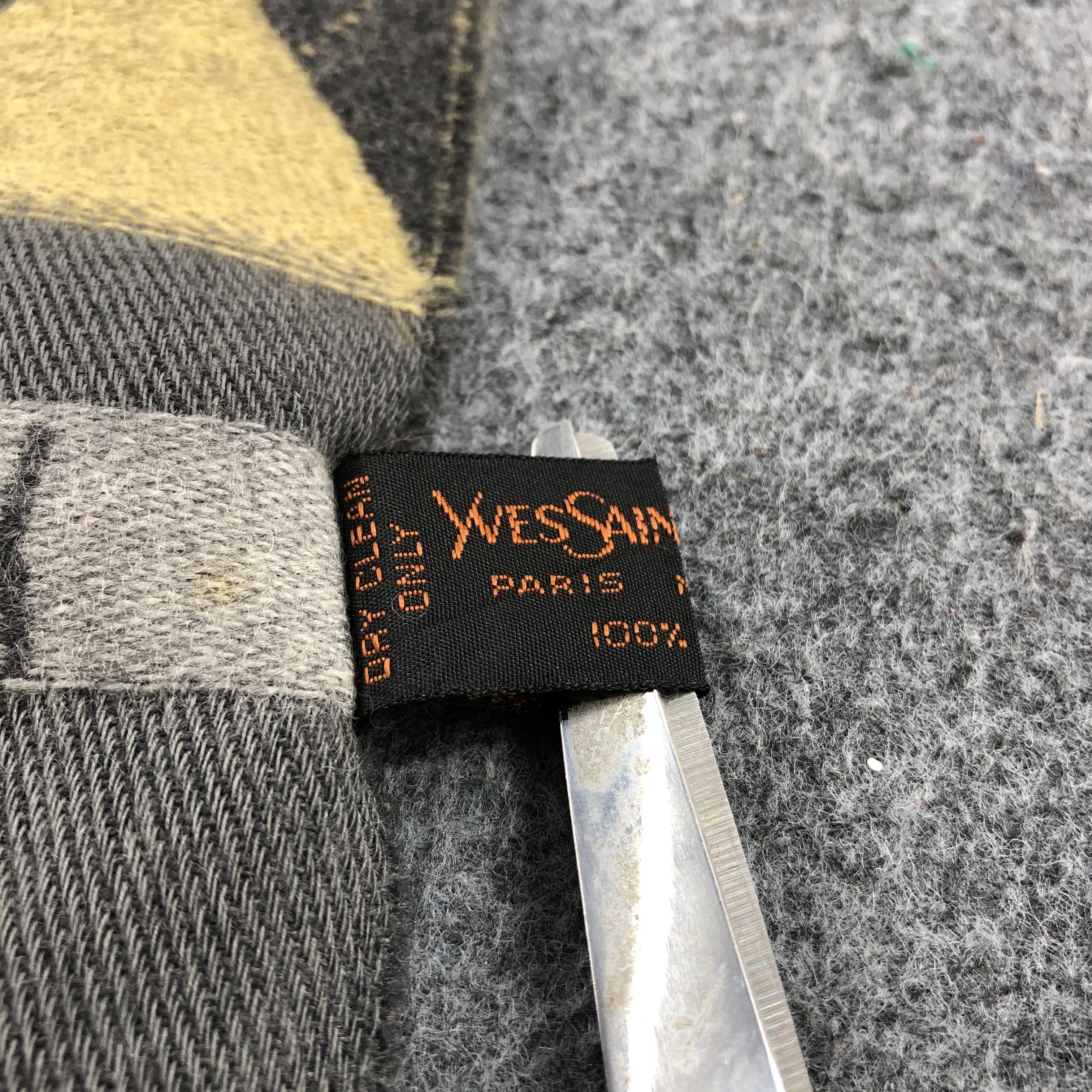 Vintage × Yves Saint Laurent Yves Saint Laurent Argyle Wool Scarf Muffler V755 Size ONE SIZE - 11 Thumbnail