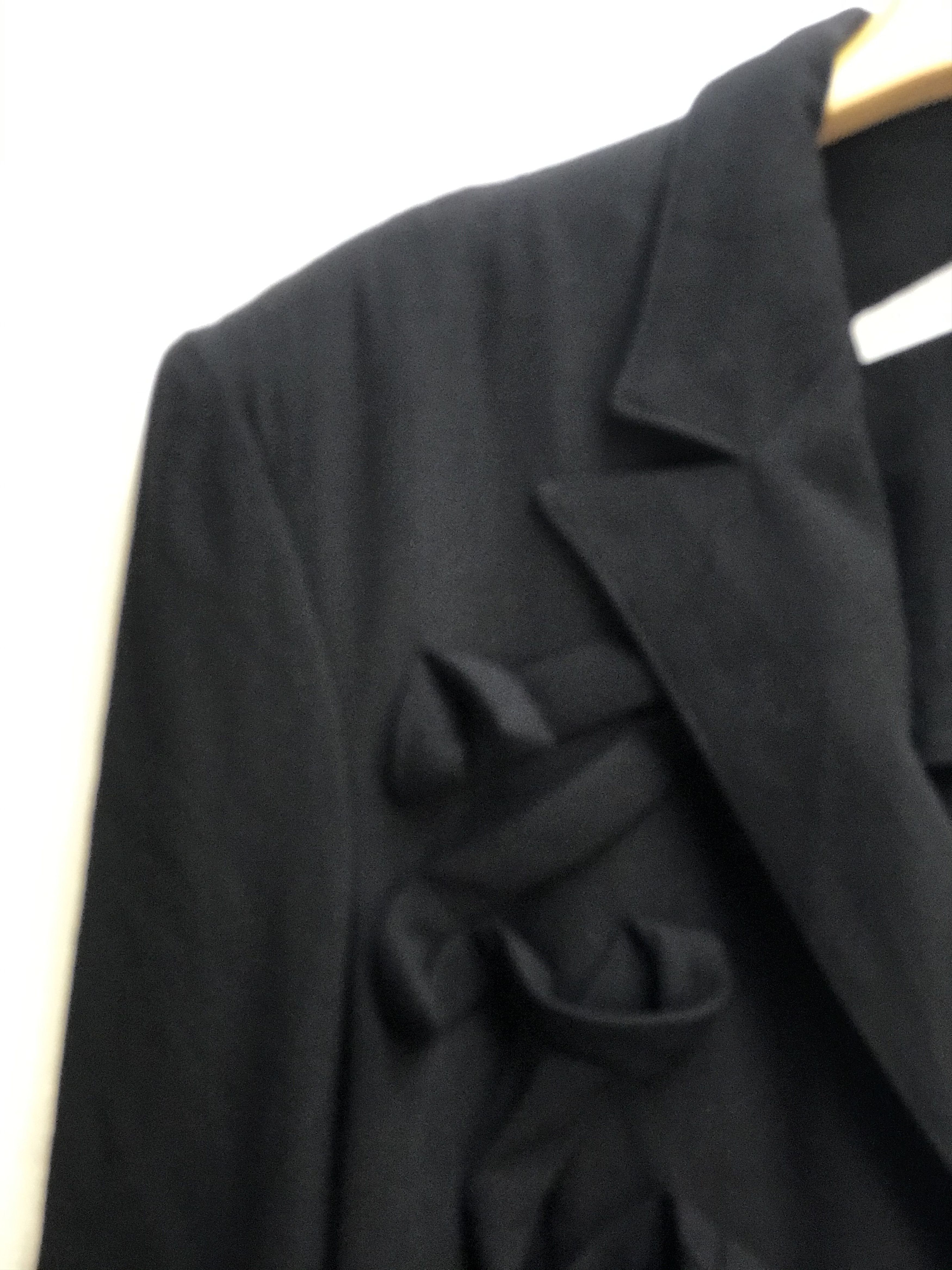 Yohji Yamamoto VINTAGE YOHJI YAMAMOTO WOOL GABARDINE OVERCOAT Size US L / EU 52-54 / 3 - 6 Thumbnail