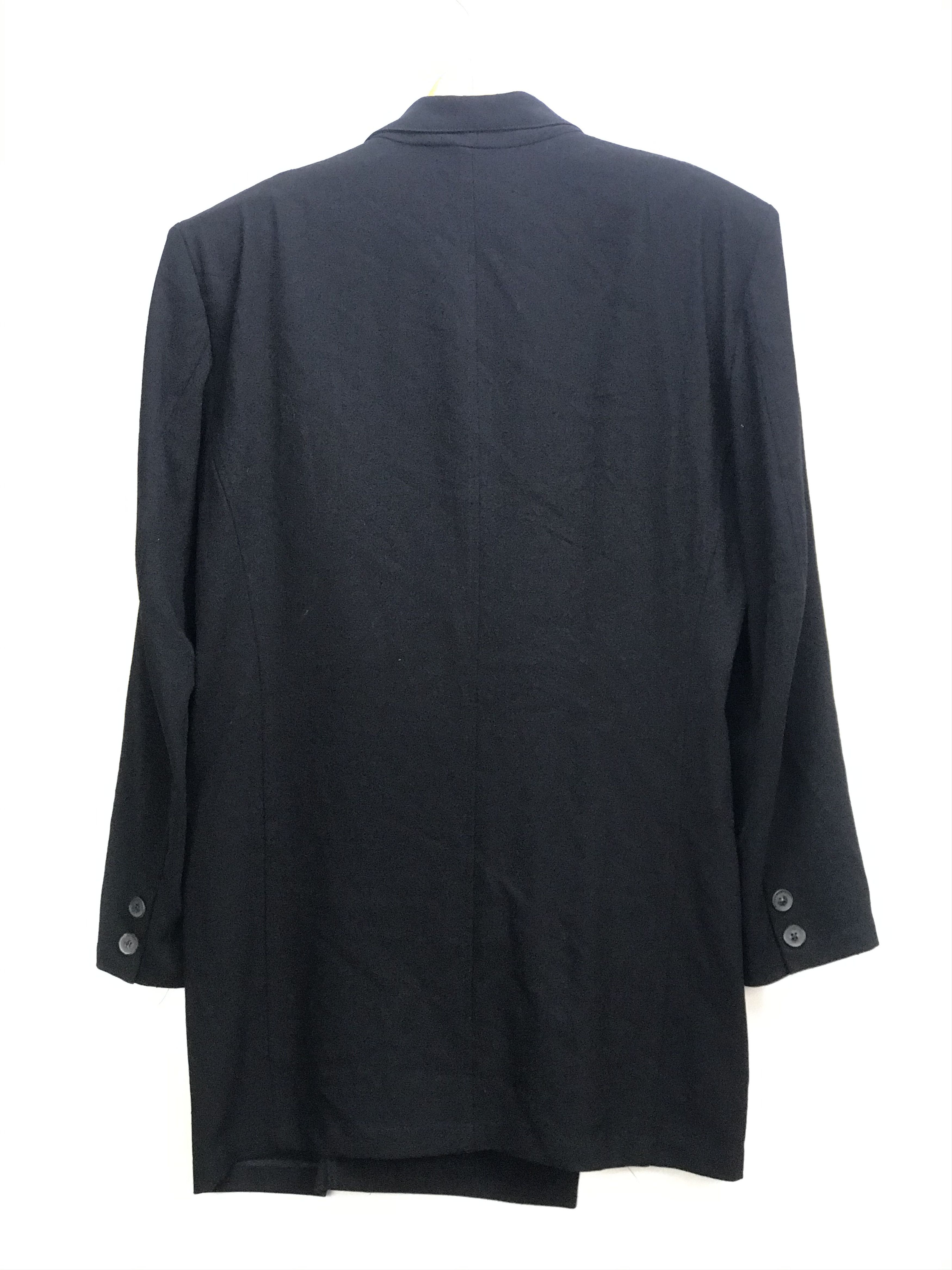 Yohji Yamamoto VINTAGE YOHJI YAMAMOTO WOOL GABARDINE OVERCOAT Size US L / EU 52-54 / 3 - 8 Thumbnail