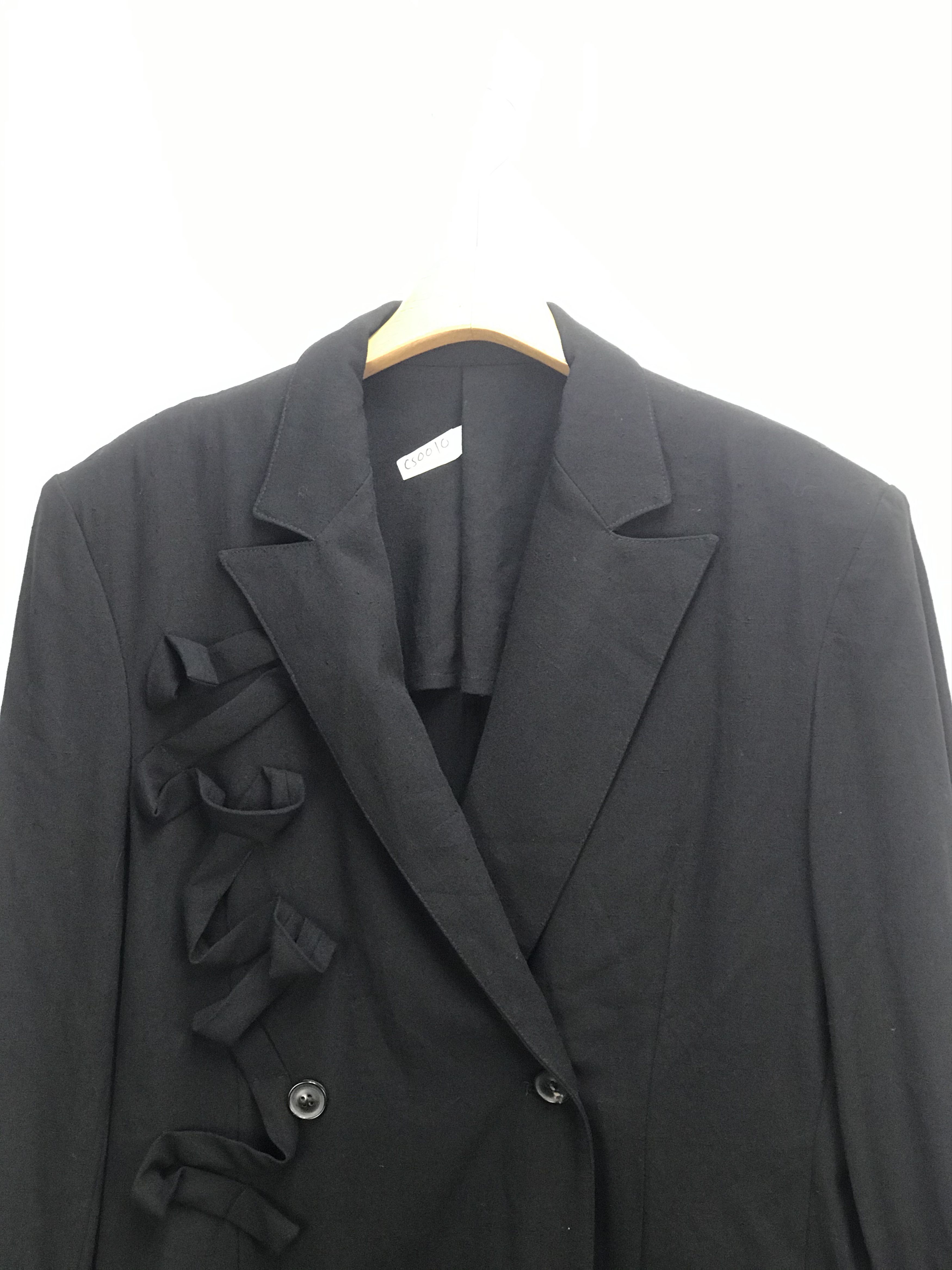 Yohji Yamamoto VINTAGE YOHJI YAMAMOTO WOOL GABARDINE OVERCOAT Size US L / EU 52-54 / 3 - 4 Thumbnail