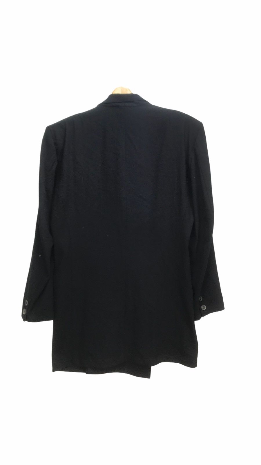 Yohji Yamamoto VINTAGE YOHJI YAMAMOTO WOOL GABARDINE OVERCOAT Size US L / EU 52-54 / 3 - 2 Thumbnail