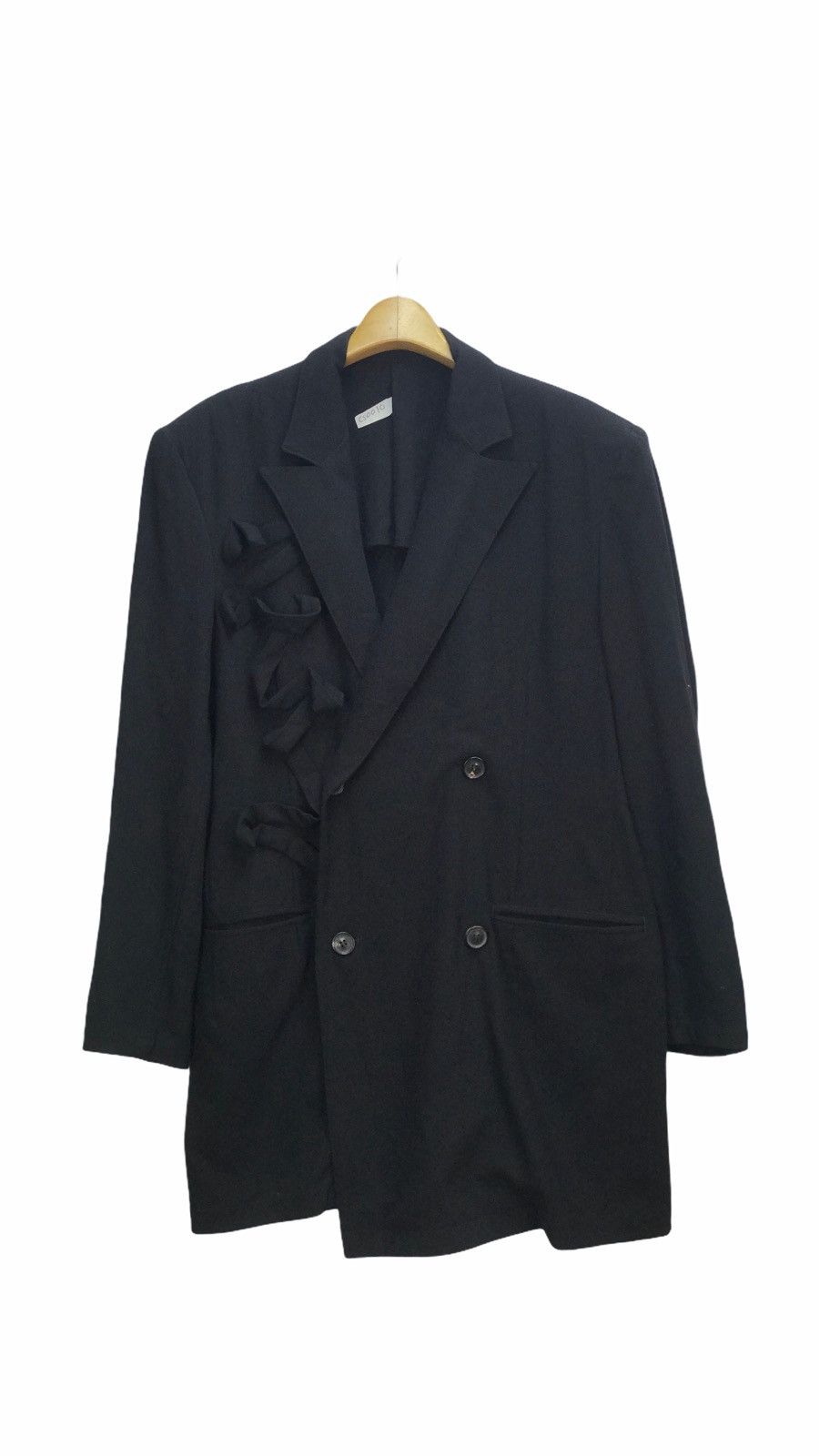 Yohji Yamamoto VINTAGE YOHJI YAMAMOTO WOOL GABARDINE OVERCOAT Size US L / EU 52-54 / 3 - 1 Thumbnail