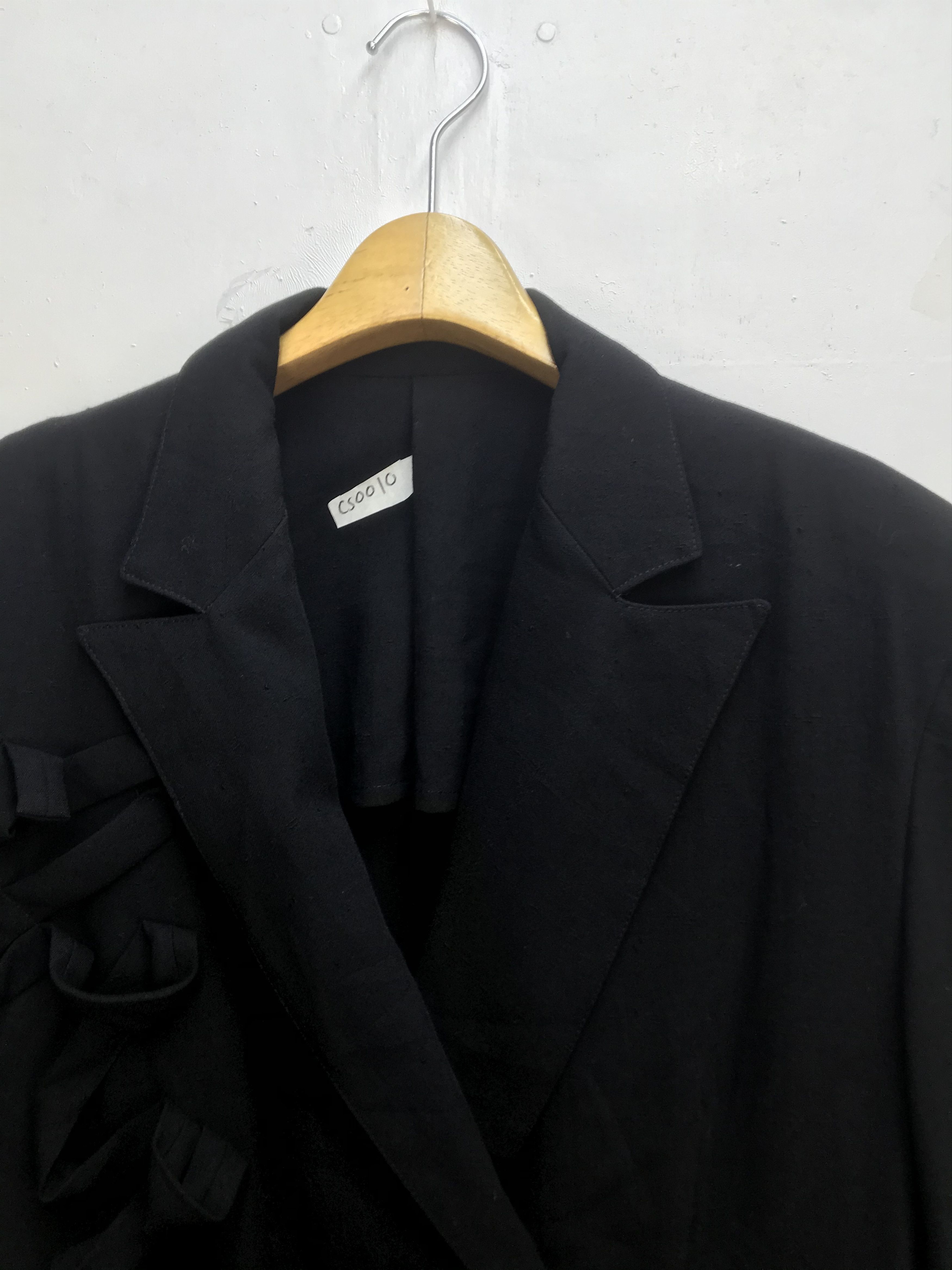 Yohji Yamamoto VINTAGE YOHJI YAMAMOTO WOOL GABARDINE OVERCOAT Size US L / EU 52-54 / 3 - 3 Thumbnail
