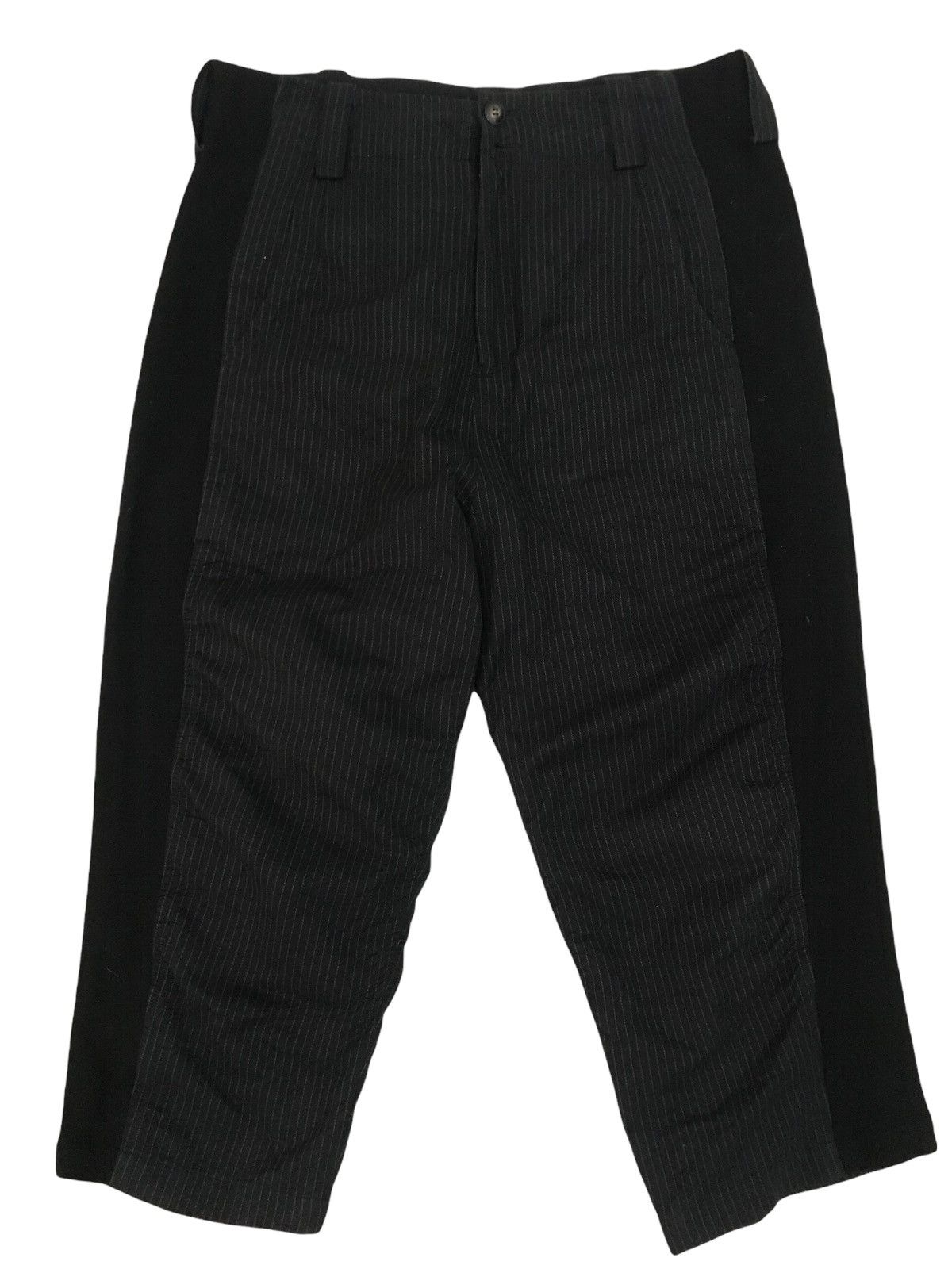 image of Designer Qua-Drille-Rangle Cropped Pant Nice Design in Black, Men's (Size 34)