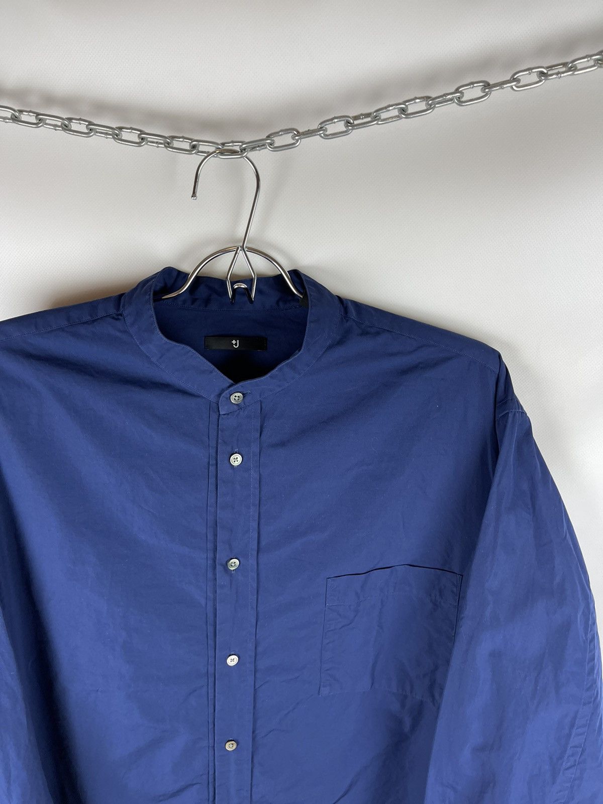 Jil Sander × Uniqlo Uniqlo x Jil Sander collarless oversized ls shirt Japanese Size US L / EU 52-54 / 3 - 6 Thumbnail