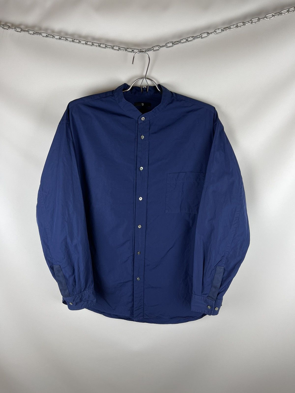 Jil Sander × Uniqlo Uniqlo x Jil Sander collarless oversized ls shirt Japanese Size US L / EU 52-54 / 3 - 1 Thumbnail
