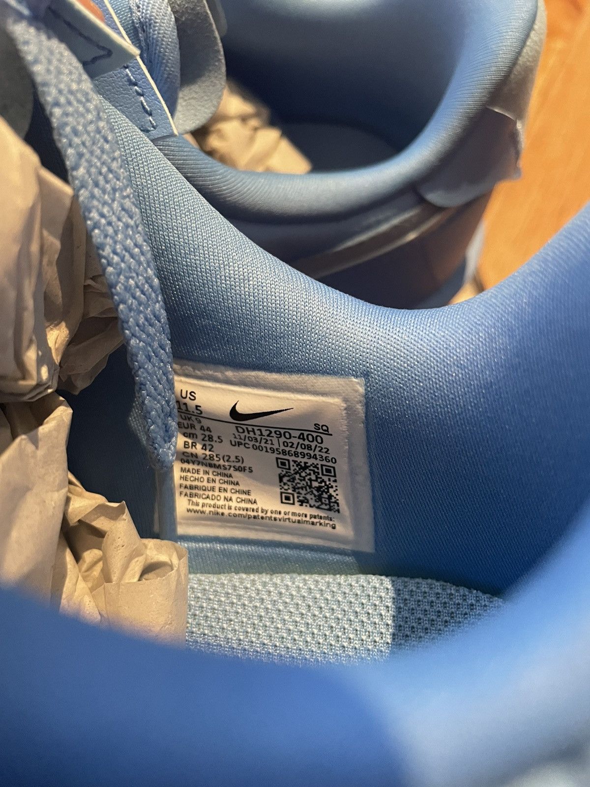 Nike Nike Air Force 1 Fontanka MCA University Blue Size US 10 / EU 43 - 9 Thumbnail