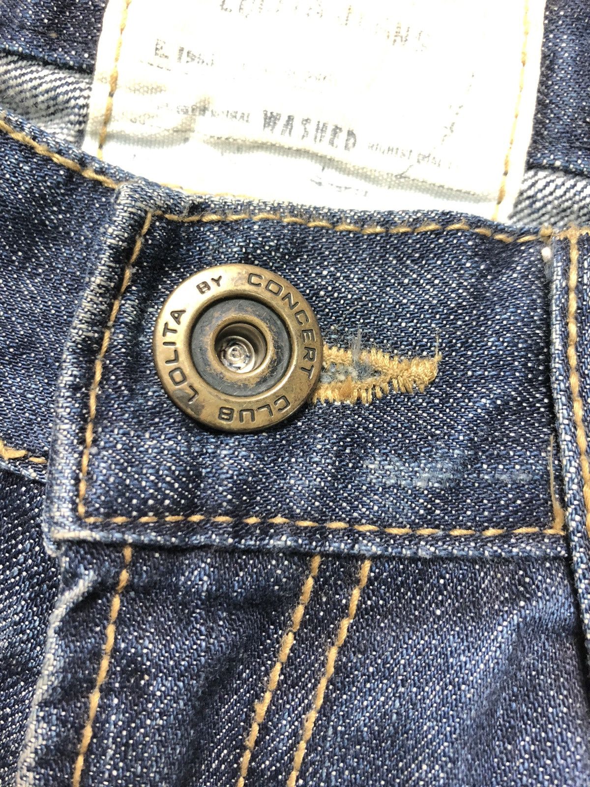 Japanese Brand × Vintage NARA LOLITA DISTRESSED PATCH WORK NICE FADED DESIGN DENIM Size US 30 / EU 46 - 3 Thumbnail