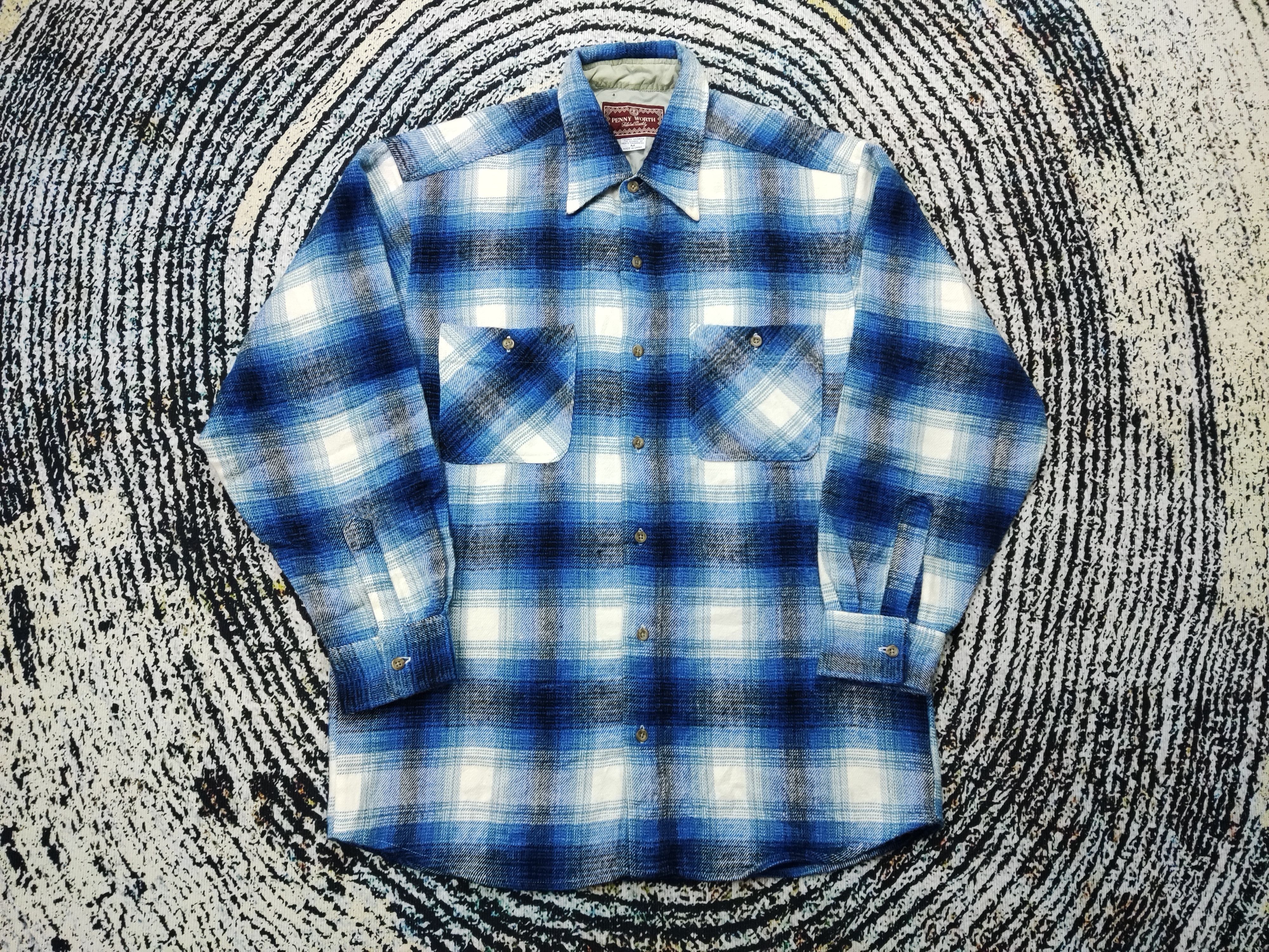 Japanese Brand 🔥Accept Offer🔥Vintage penny worth wool flannel shirt Size US M / EU 48-50 / 2 - 1 Thumbnail