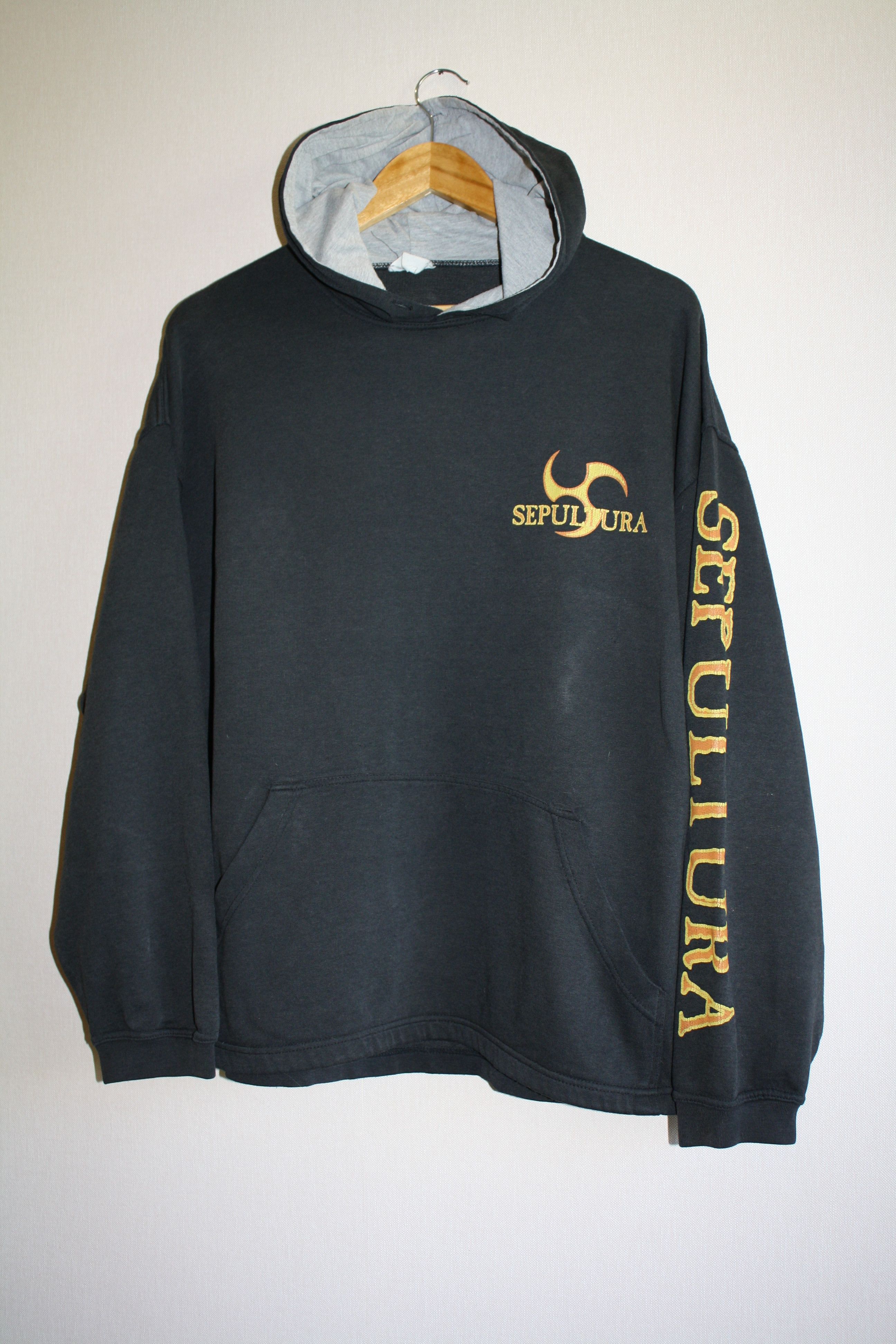 Band Tees Vintage Sepultura 90s Hoodie 1998 Against Size US L / EU 52-54 / 3 - 4 Thumbnail