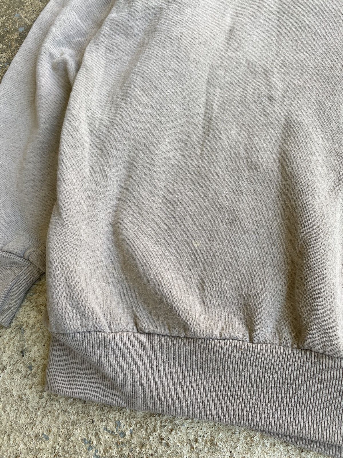 Vintage Vintage 90’s Tan Crewneck Distressed Boxy Crop Sweatshirt Size US XXL / EU 58 / 5 - 3 Thumbnail
