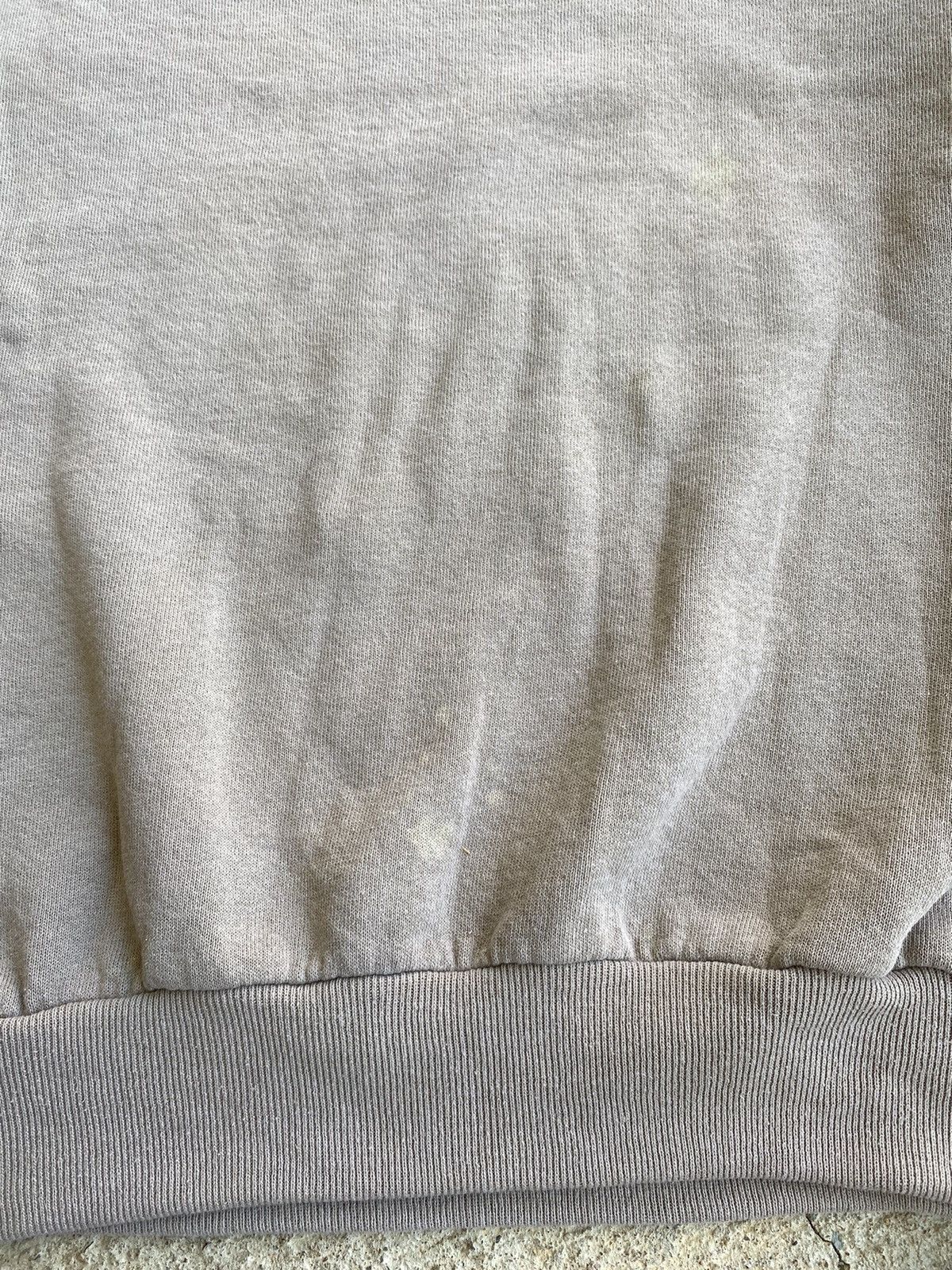 Vintage Vintage 90’s Tan Crewneck Distressed Boxy Crop Sweatshirt Size US XXL / EU 58 / 5 - 4 Thumbnail