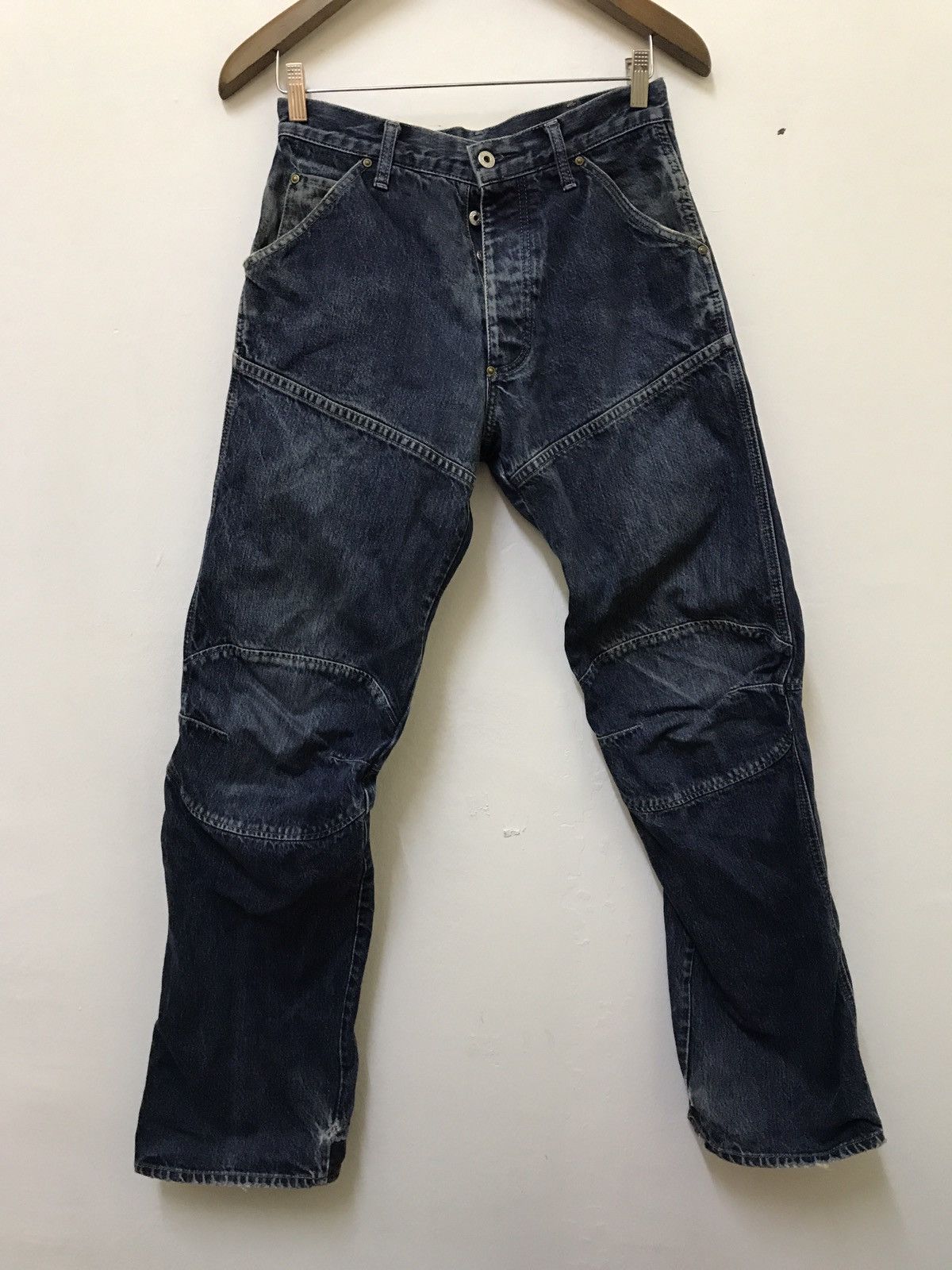 image of G Star Raw Biker Jeans Design in Blue, Men's (Size 30)