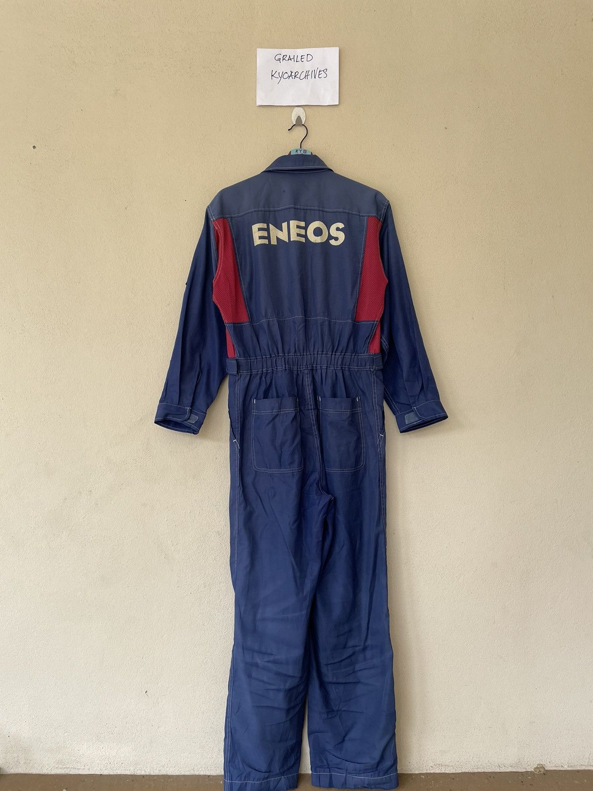 Japanese Brand × Vintage VINTAGE ENEOS x INITIAL D COVERALL Size US M / EU 48-50 / 2 - 1 Thumbnail