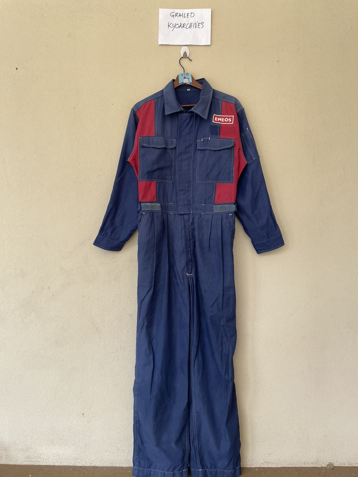 Japanese Brand × Vintage VINTAGE ENEOS x INITIAL D COVERALL Size US M / EU 48-50 / 2 - 2 Thumbnail