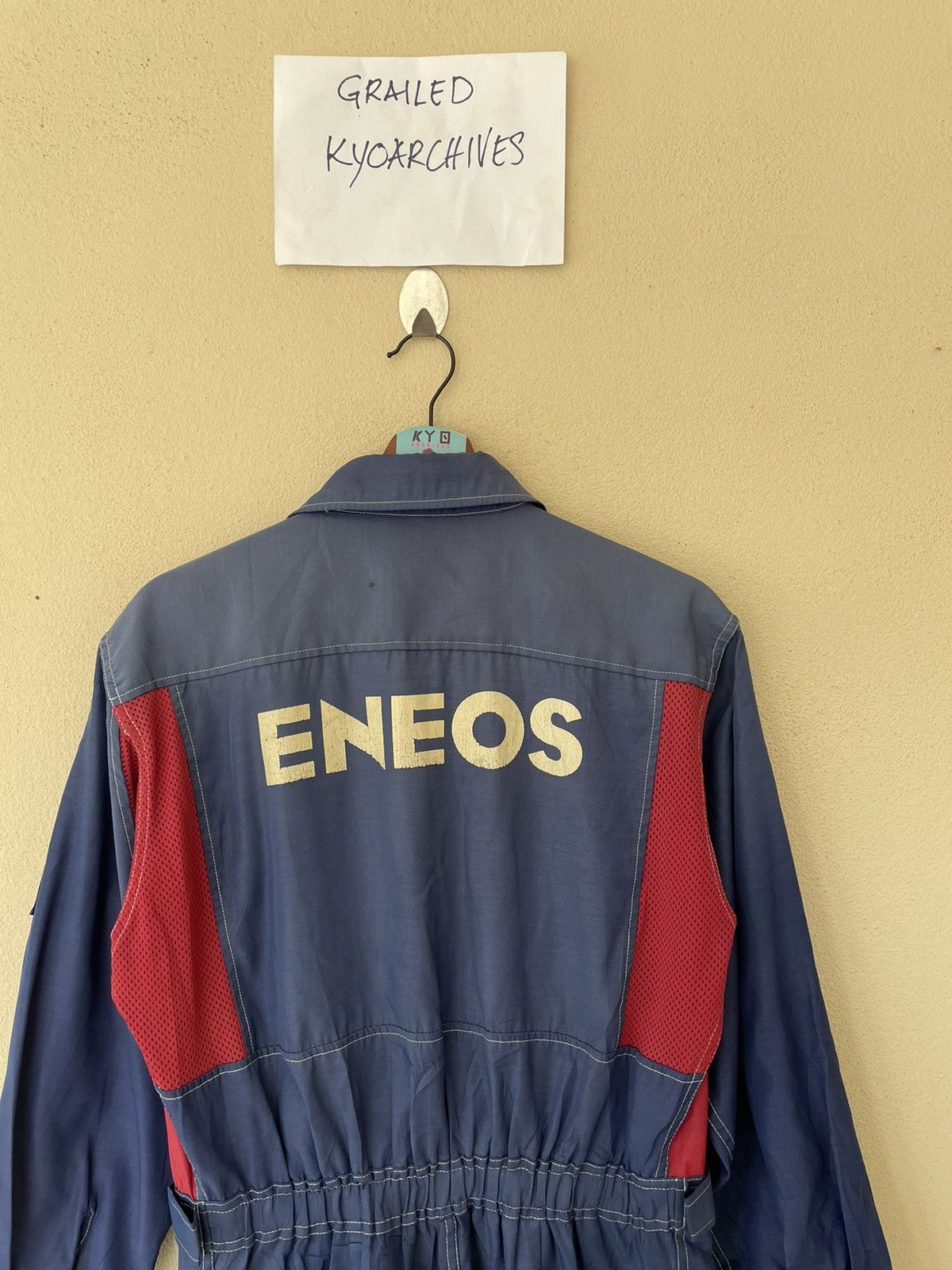 Japanese Brand × Vintage VINTAGE ENEOS x INITIAL D COVERALL Size US M / EU 48-50 / 2 - 9 Thumbnail