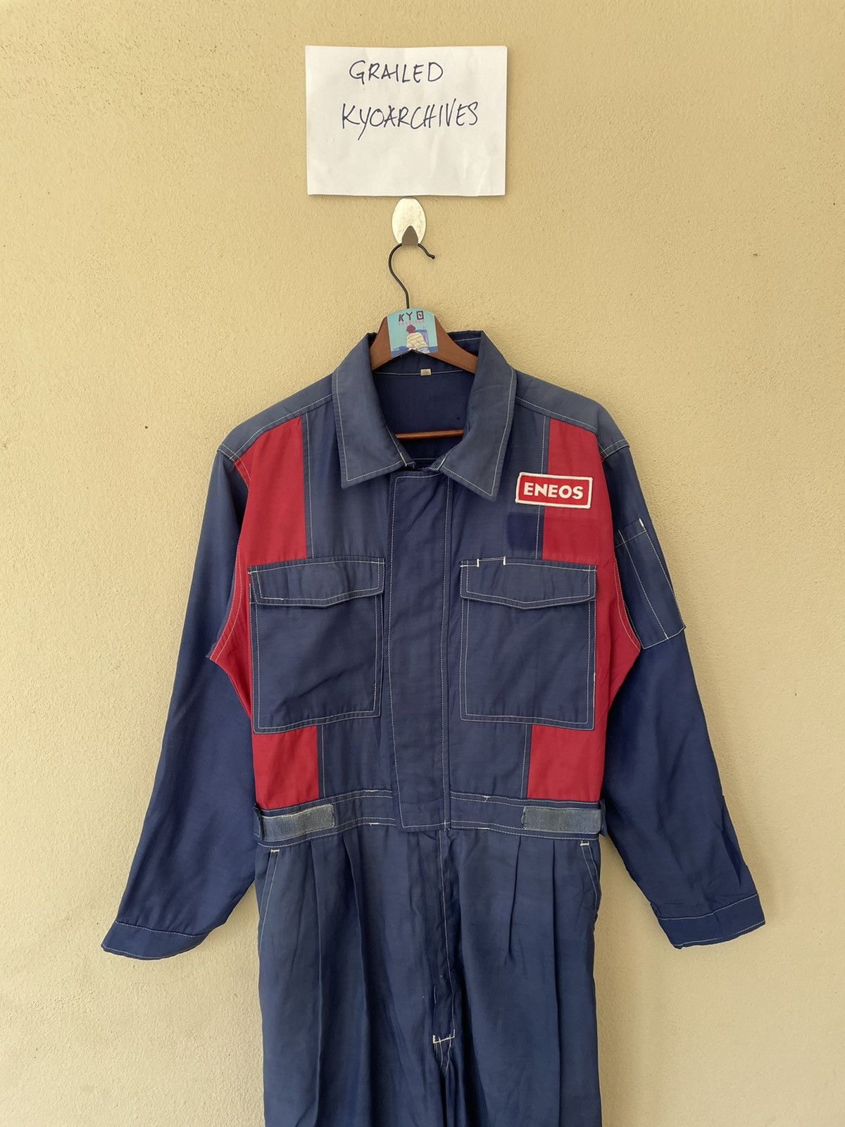 Japanese Brand × Vintage VINTAGE ENEOS x INITIAL D COVERALL Size US M / EU 48-50 / 2 - 3 Thumbnail