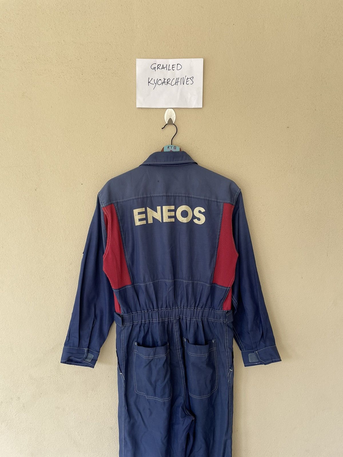 Japanese Brand × Vintage VINTAGE ENEOS x INITIAL D COVERALL Size US M / EU 48-50 / 2 - 7 Thumbnail