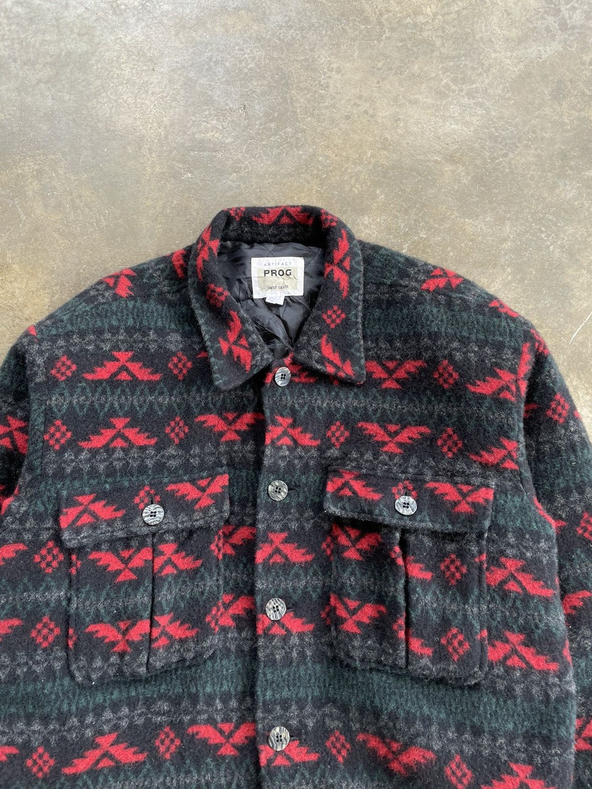 Japanese Brand × Vintage ARTIFACT PROG CREST AZTEC JACKET Size US L / EU 52-54 / 3 - 2 Thumbnail