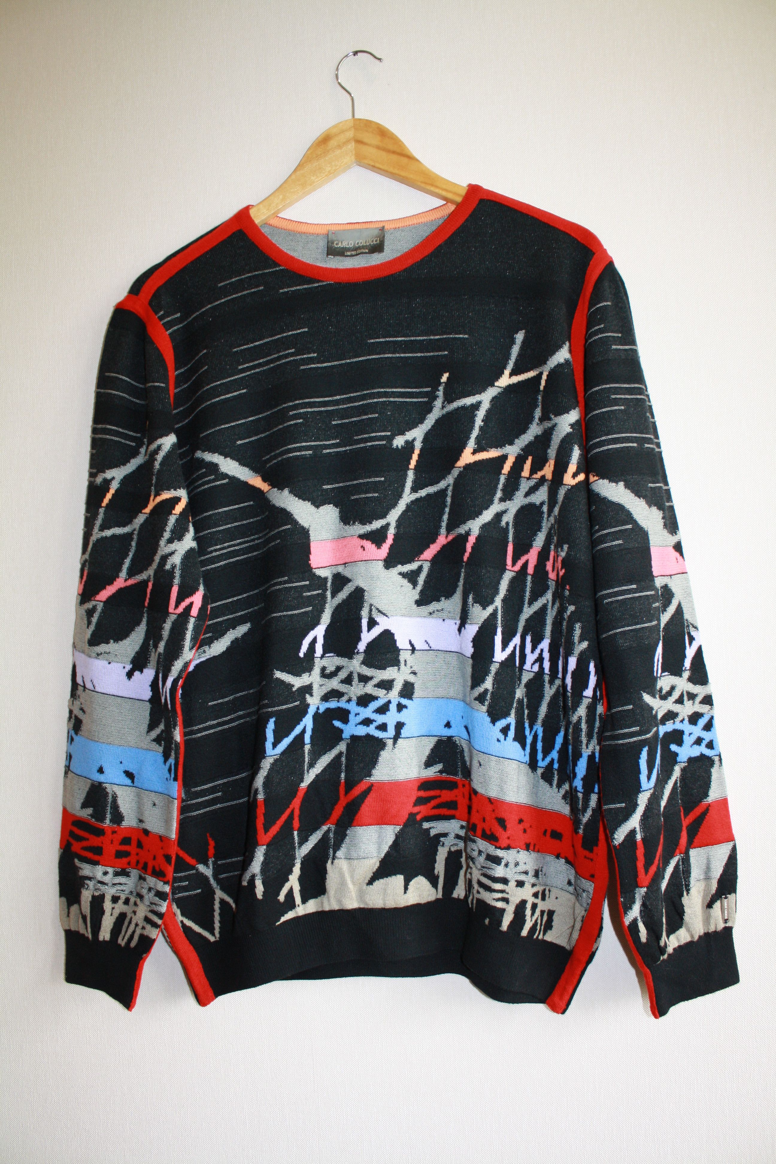 Carlo Colucci Avangard Sweater Limited Edition Multicolor