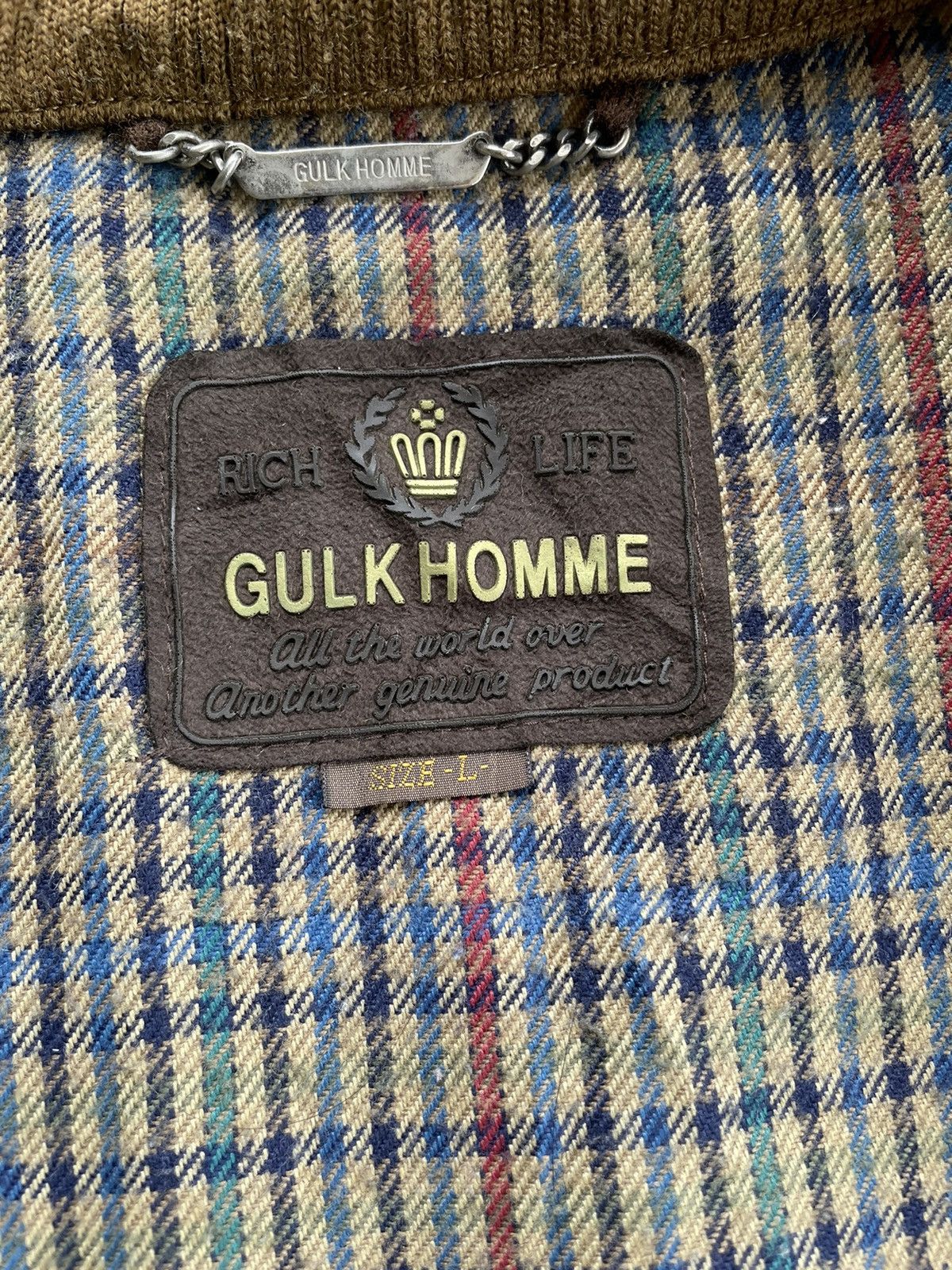 Japanese Brand × Vintage VINTAGE GULK HOMME CASHMERE BOMBER Size US L / EU 52-54 / 3 - 6 Thumbnail