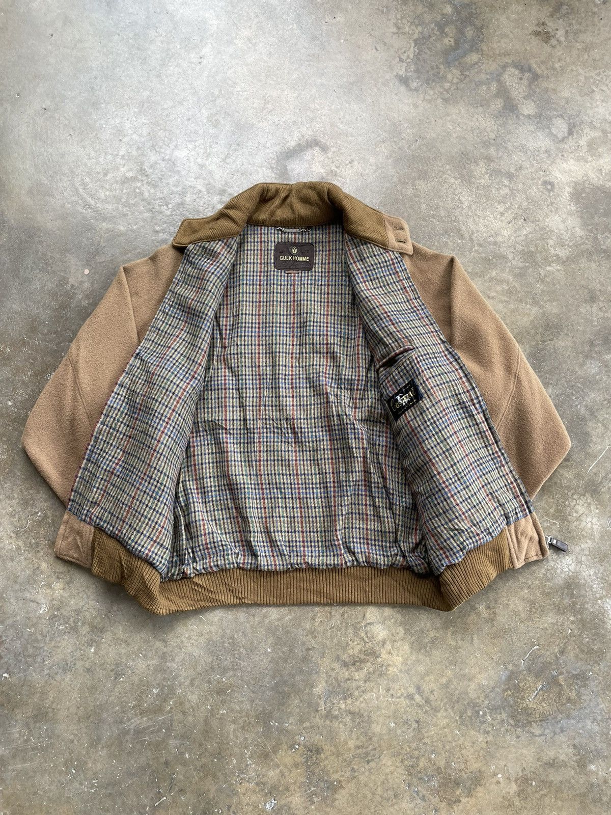 Japanese Brand × Vintage VINTAGE GULK HOMME CASHMERE BOMBER Size US L / EU 52-54 / 3 - 5 Thumbnail