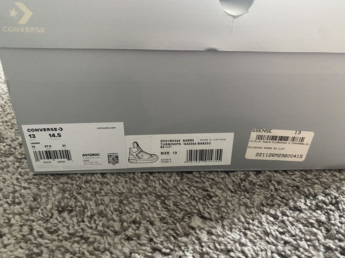 Converse × Rick Owens Clay rick Owens x converse turbowpn size 13 Size US 13 / EU 46 - 7 Thumbnail