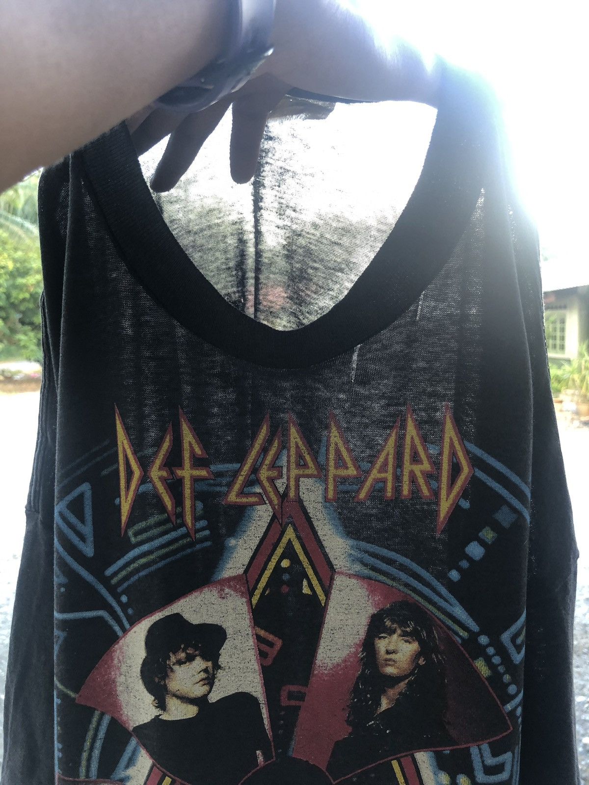 Vintage Vintage 1988 Def Leppard Hysteria Tour Black Shirt Size US L / EU 52-54 / 3 - 12 Thumbnail