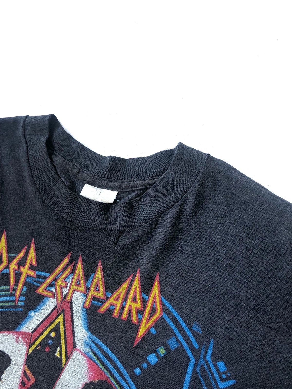 Vintage Vintage 1988 Def Leppard Hysteria Tour Black Shirt Size US L / EU 52-54 / 3 - 6 Thumbnail
